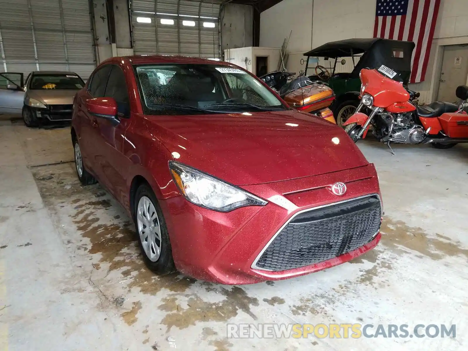 1 Photograph of a damaged car 3MYDLBYV3KY523334 TOYOTA YARIS 2019