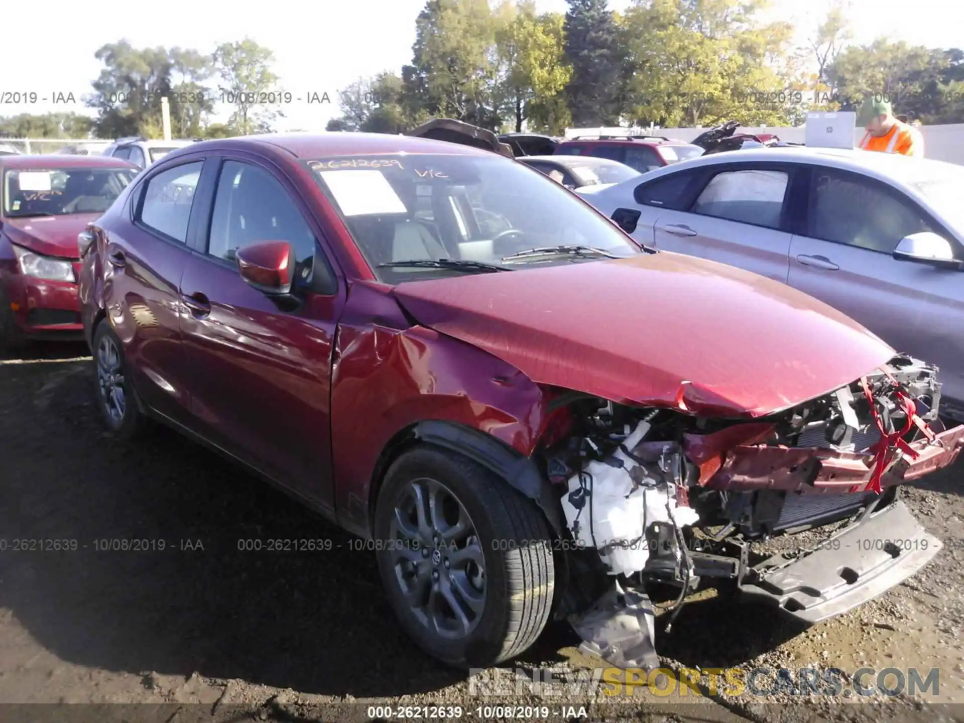 1 Photograph of a damaged car 3MYDLBYV3KY524743 TOYOTA YARIS 2019