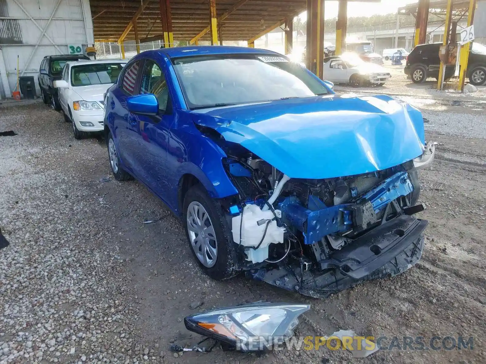 1 Photograph of a damaged car 3MYDLBYV3KY525455 TOYOTA YARIS 2019