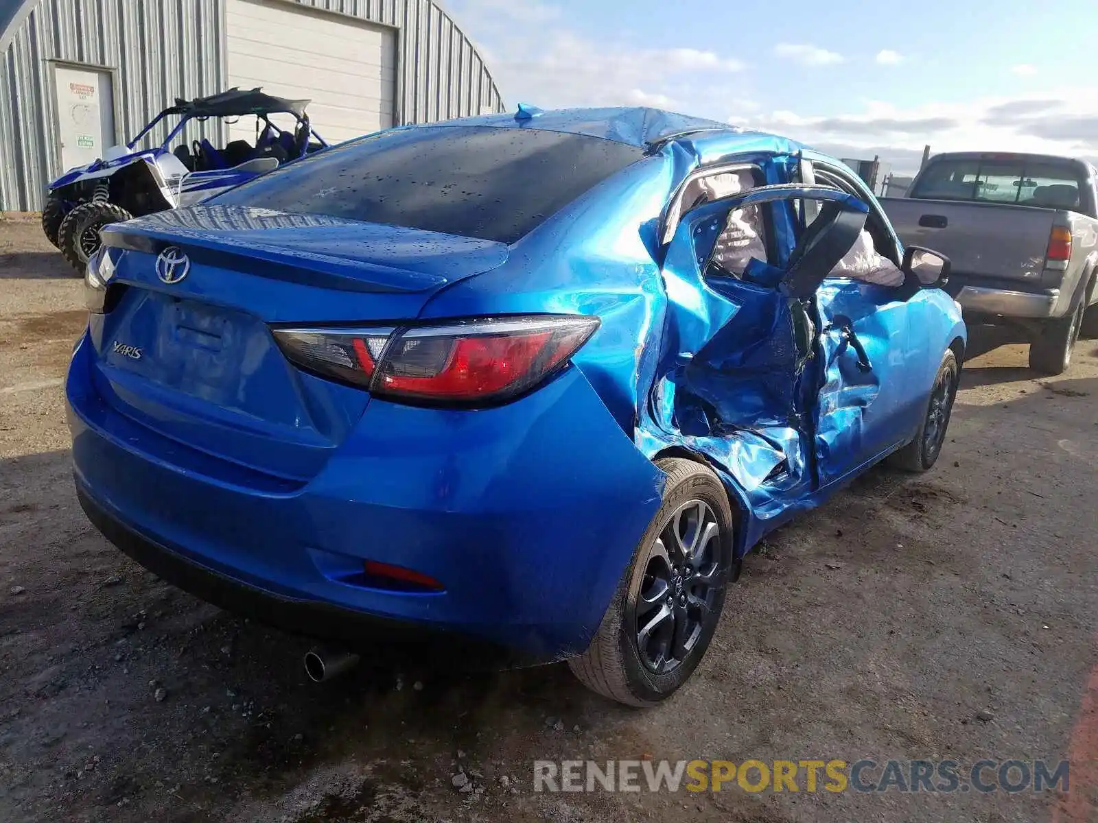 4 Photograph of a damaged car 3MYDLBYV3KY526055 TOYOTA YARIS 2019