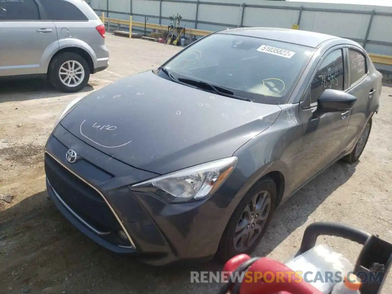 2 Photograph of a damaged car 3MYDLBYV3KY526234 TOYOTA YARIS 2019