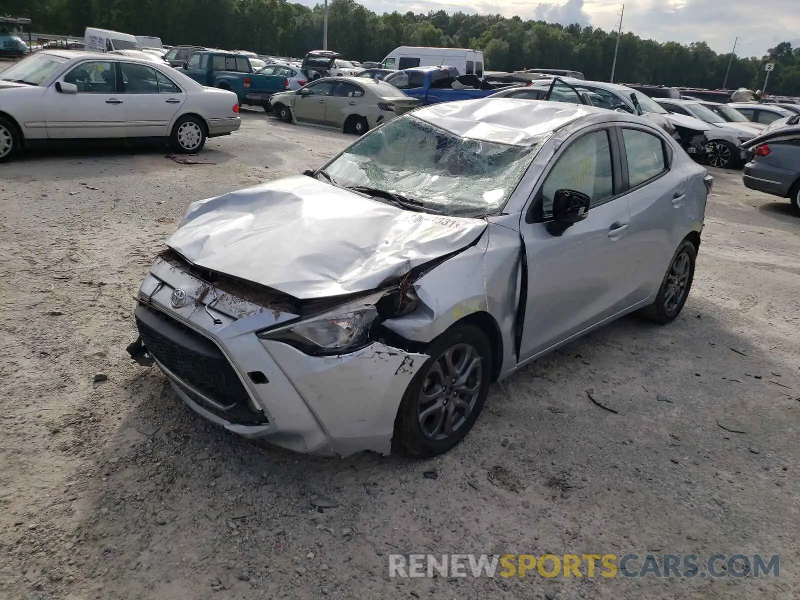 2 Photograph of a damaged car 3MYDLBYV4KY500175 TOYOTA YARIS 2019