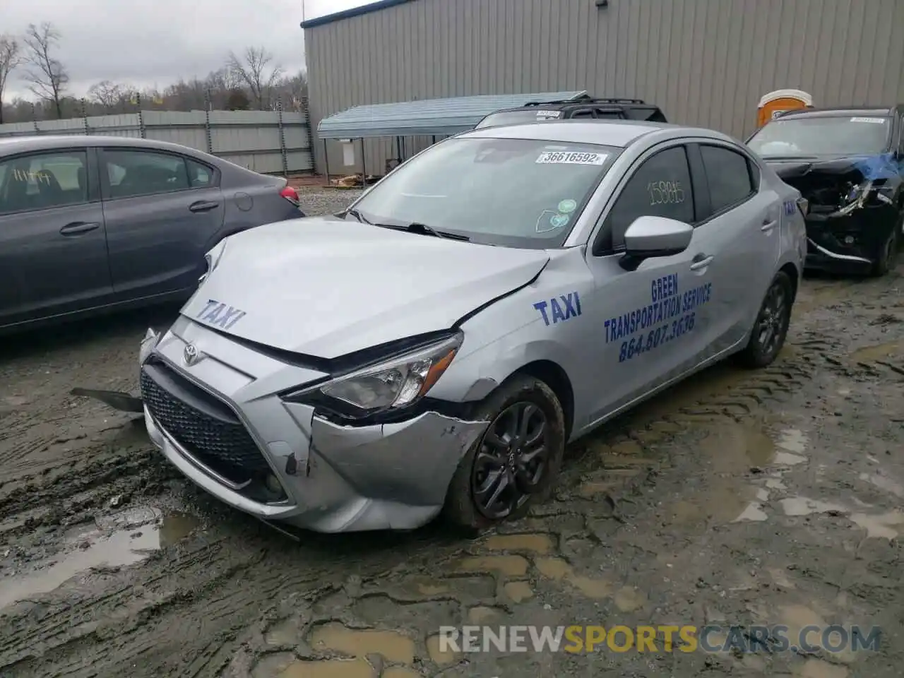 2 Photograph of a damaged car 3MYDLBYV4KY501410 TOYOTA YARIS 2019