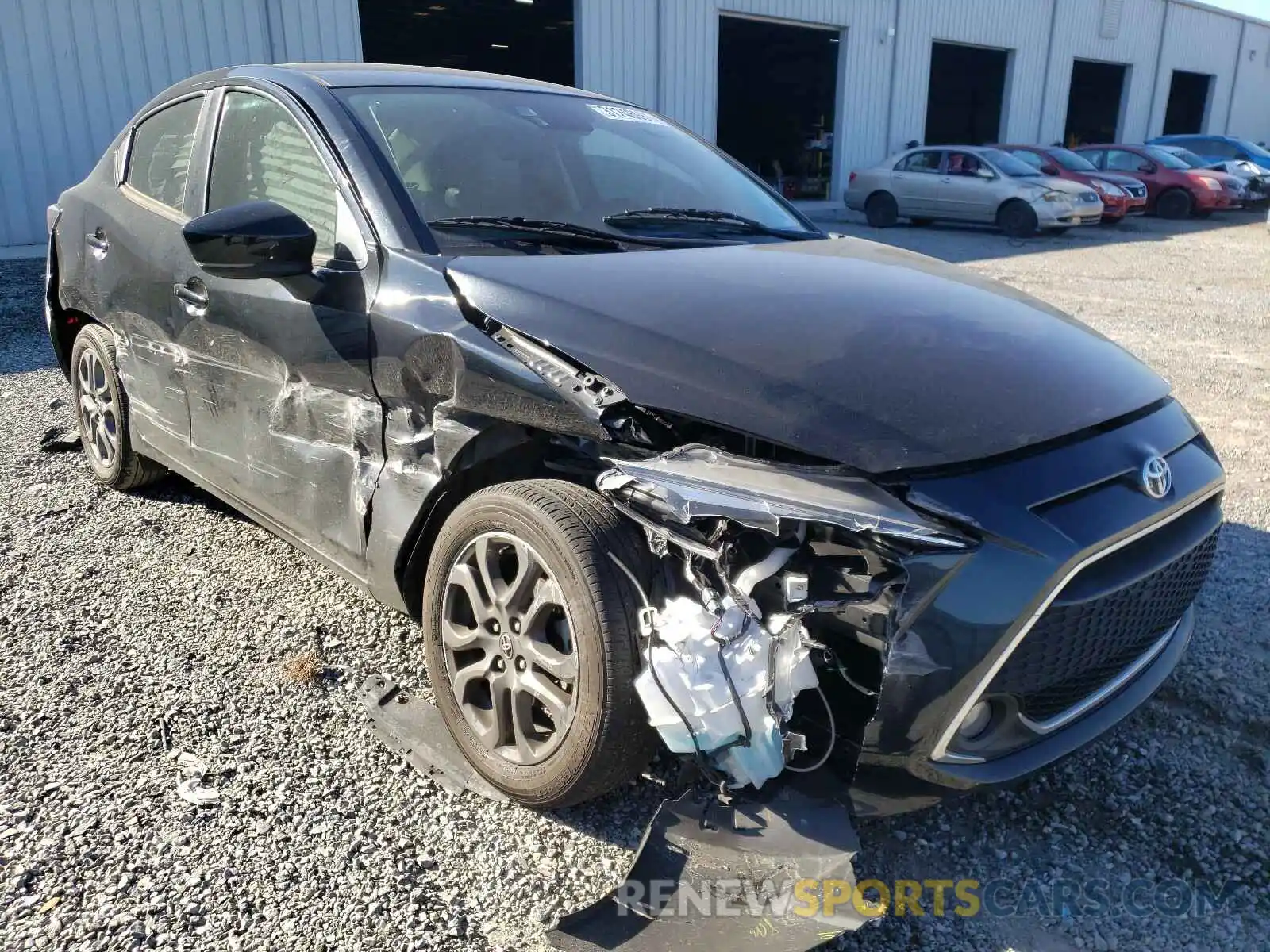 1 Photograph of a damaged car 3MYDLBYV4KY503156 TOYOTA YARIS 2019