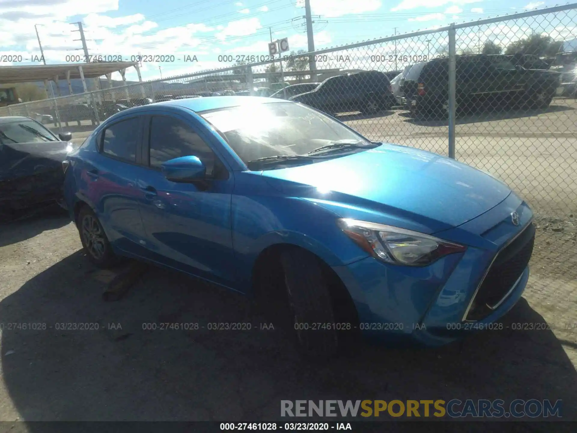 1 Photograph of a damaged car 3MYDLBYV4KY503237 TOYOTA YARIS 2019