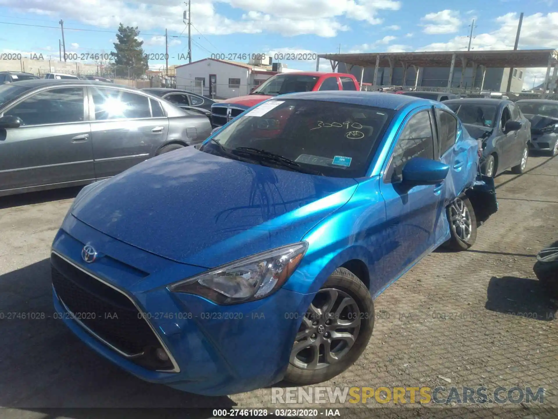 2 Photograph of a damaged car 3MYDLBYV4KY503237 TOYOTA YARIS 2019