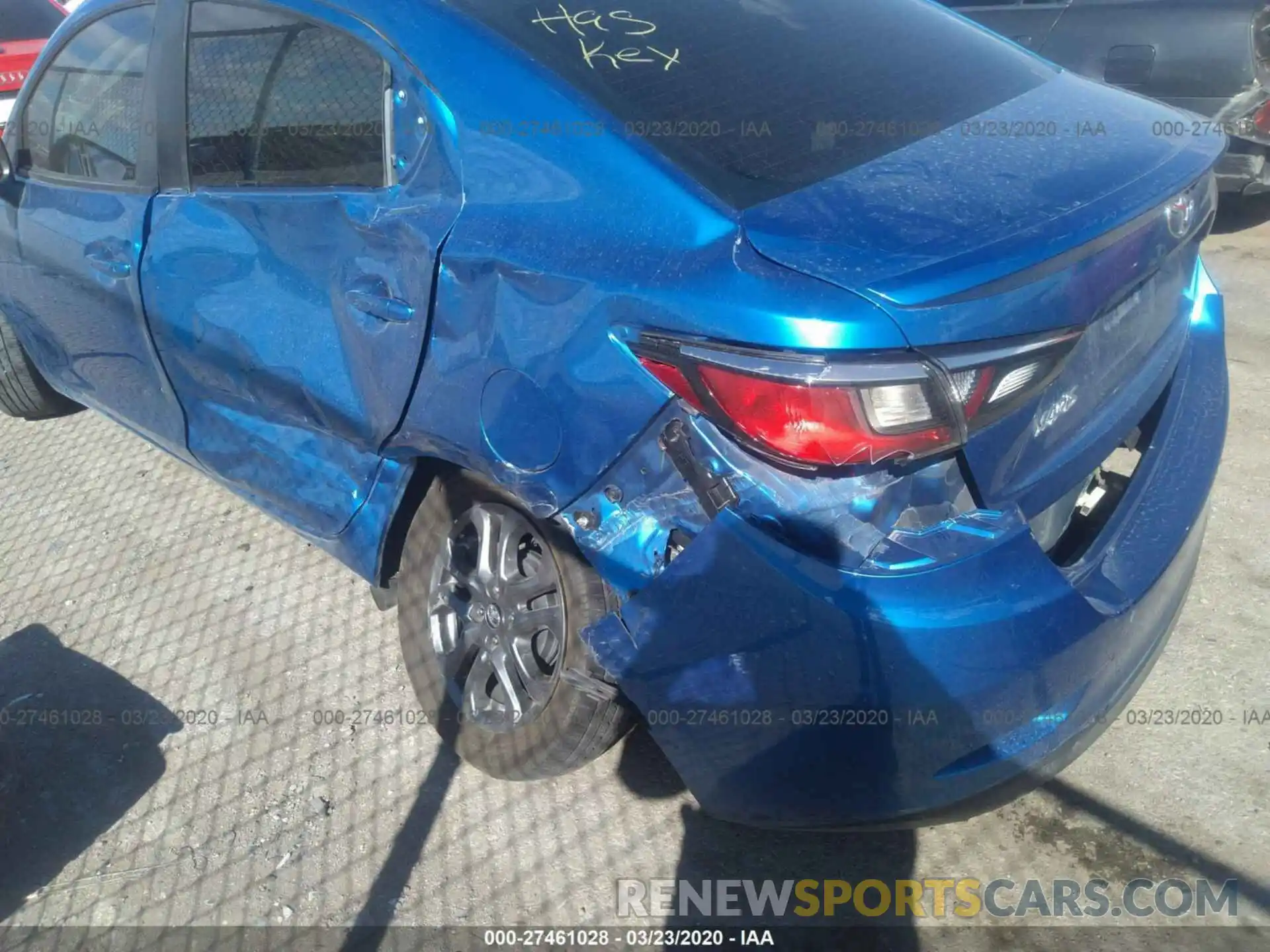 6 Photograph of a damaged car 3MYDLBYV4KY503237 TOYOTA YARIS 2019