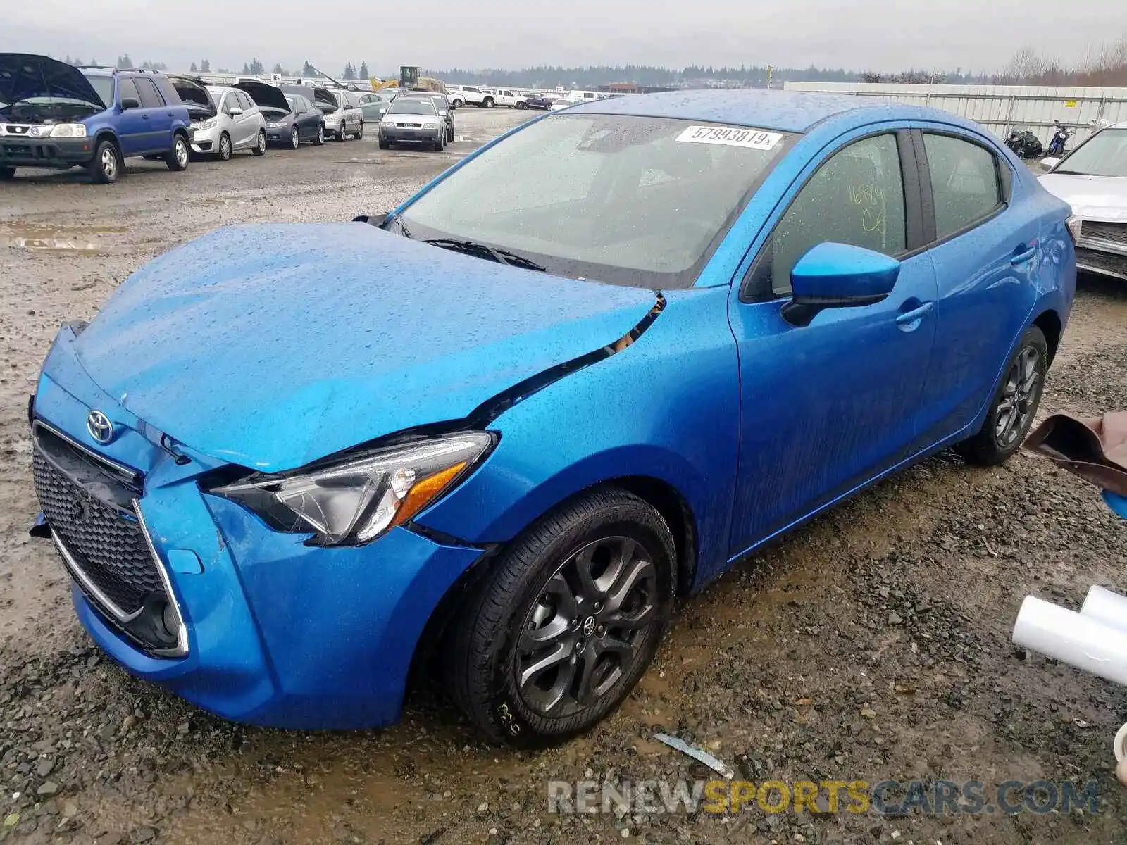 2 Photograph of a damaged car 3MYDLBYV4KY503318 TOYOTA YARIS 2019