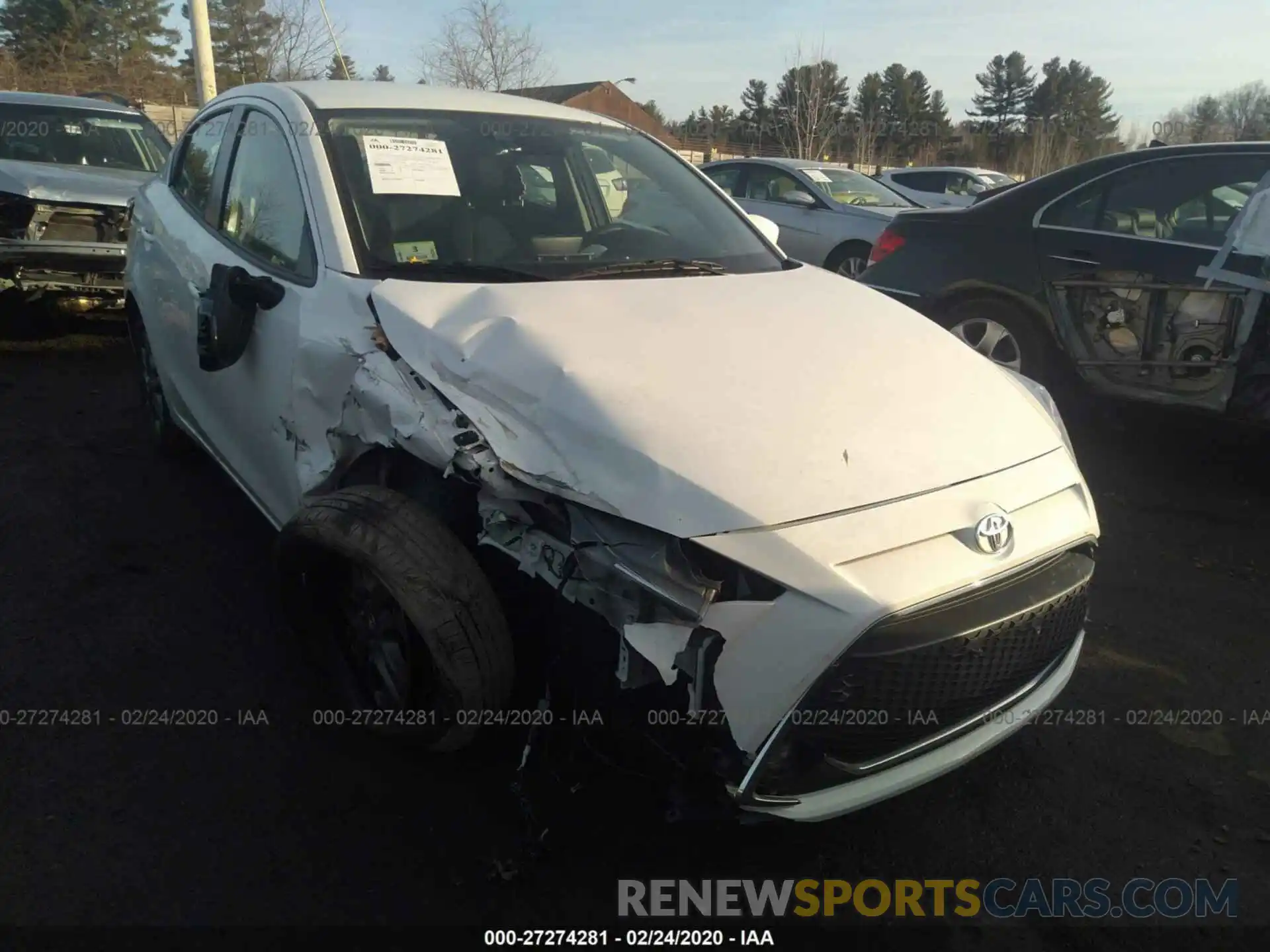 6 Photograph of a damaged car 3MYDLBYV4KY505506 TOYOTA YARIS 2019