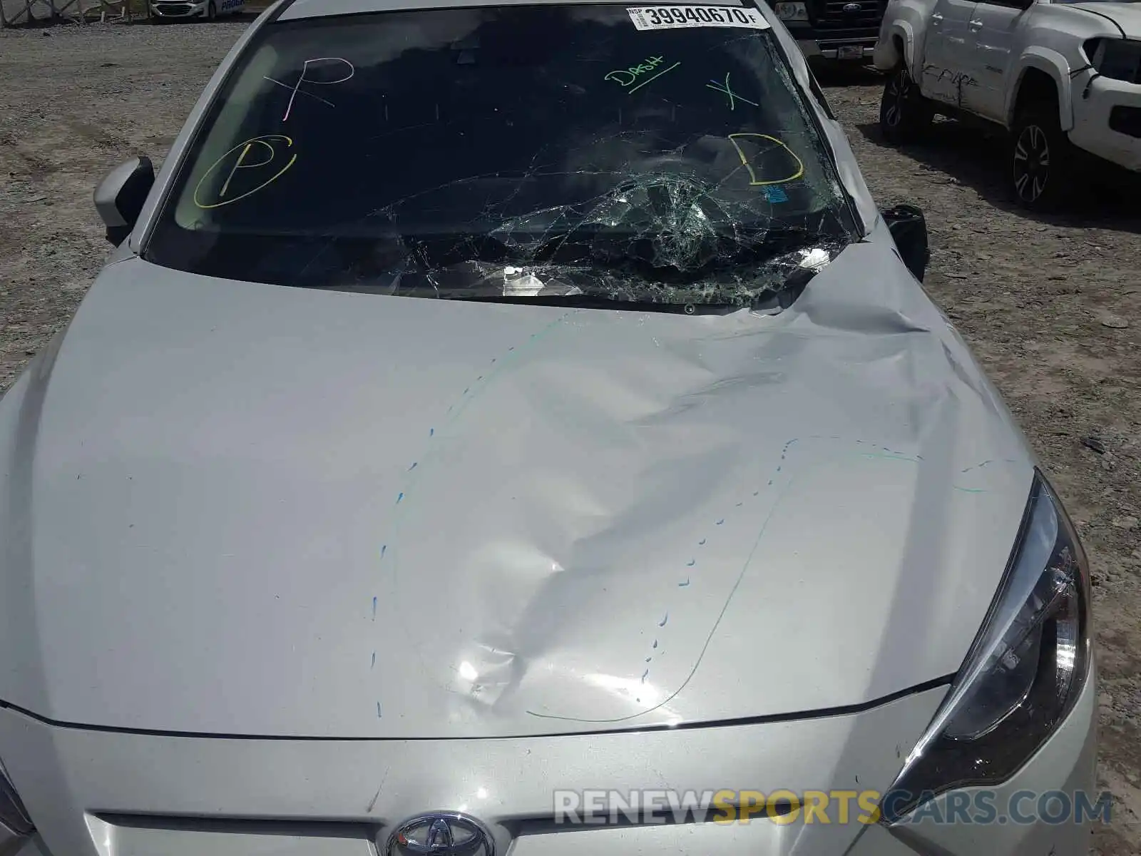 9 Photograph of a damaged car 3MYDLBYV4KY506722 TOYOTA YARIS 2019