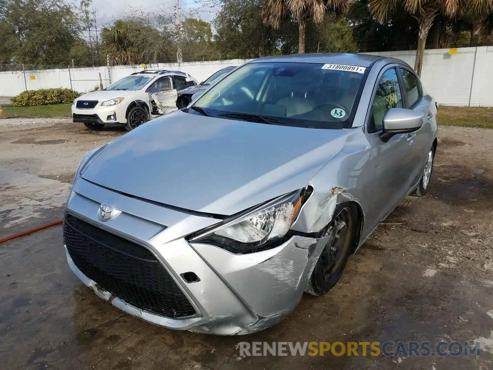 2 Photograph of a damaged car 3MYDLBYV4KY507790 TOYOTA YARIS 2019