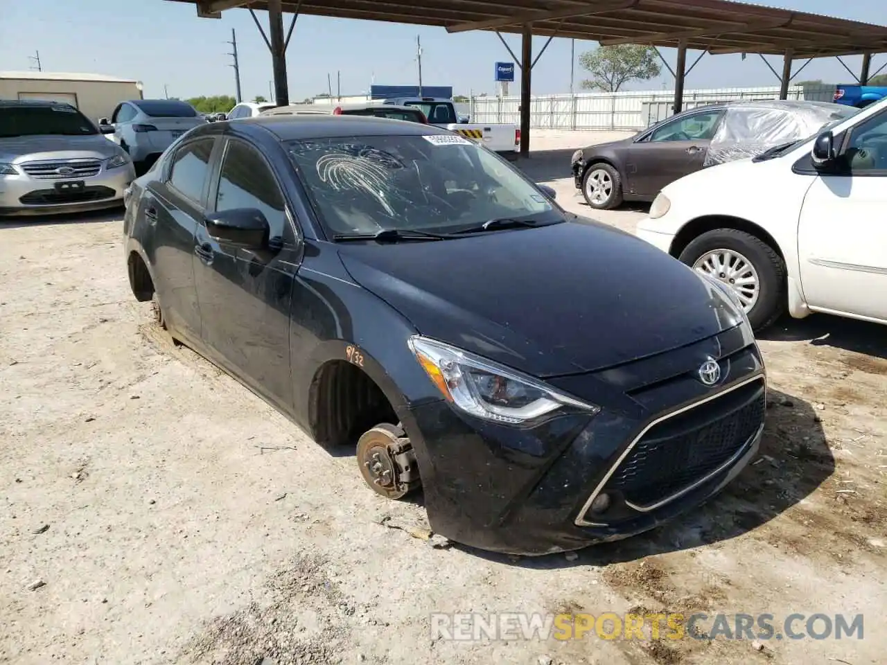 1 Photograph of a damaged car 3MYDLBYV4KY507935 TOYOTA YARIS 2019