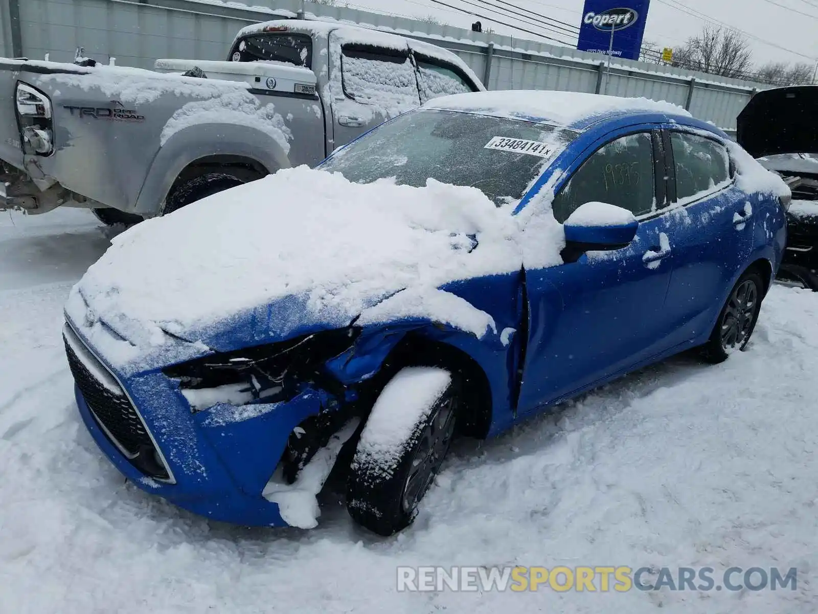 2 Photograph of a damaged car 3MYDLBYV4KY508289 TOYOTA YARIS 2019