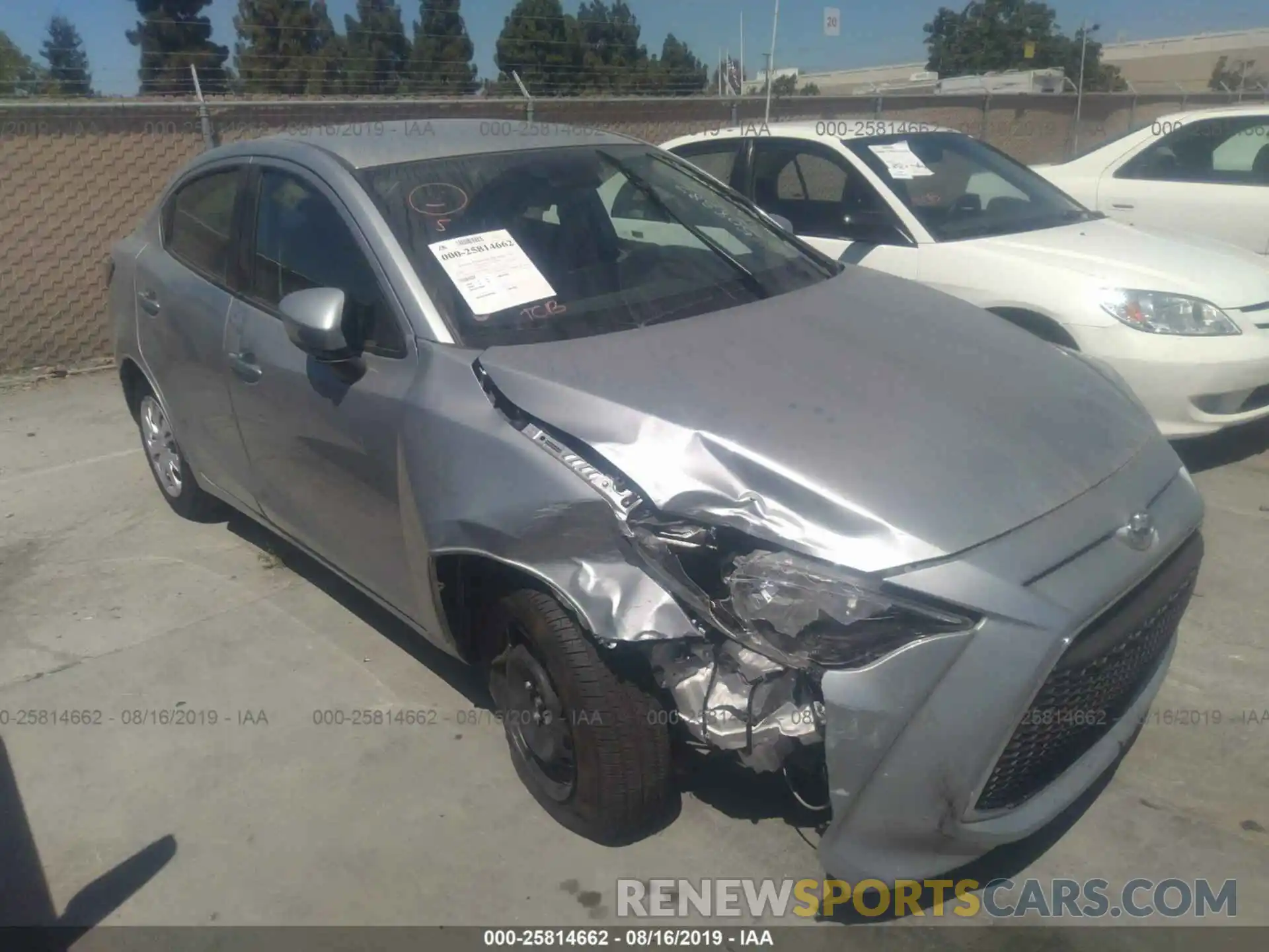 1 Photograph of a damaged car 3MYDLBYV4KY508387 TOYOTA YARIS 2019