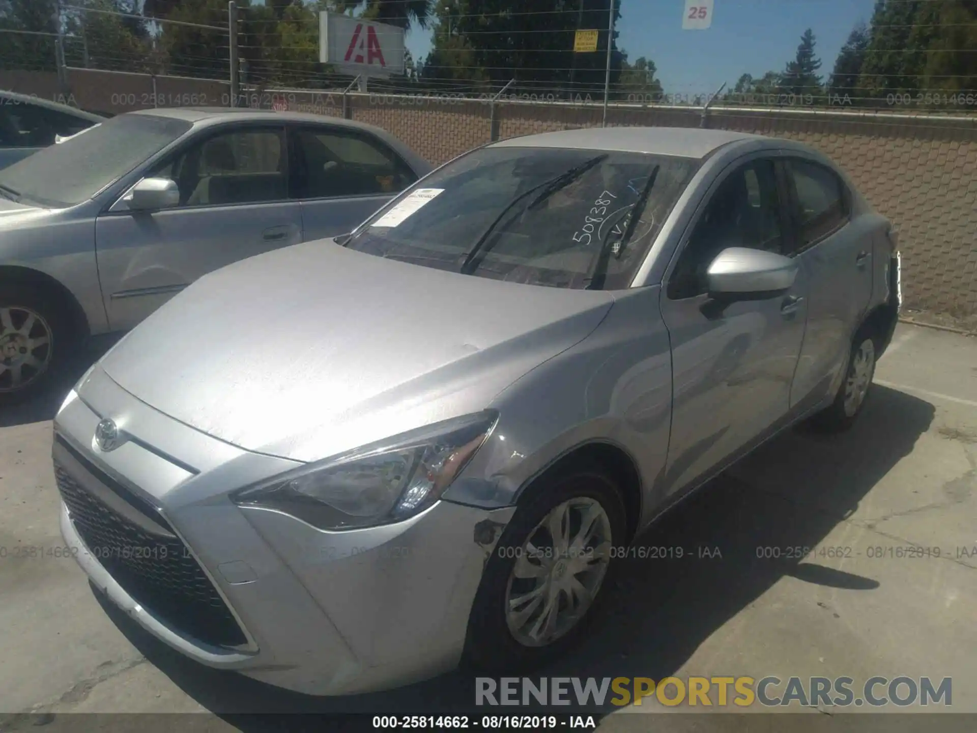 2 Photograph of a damaged car 3MYDLBYV4KY508387 TOYOTA YARIS 2019