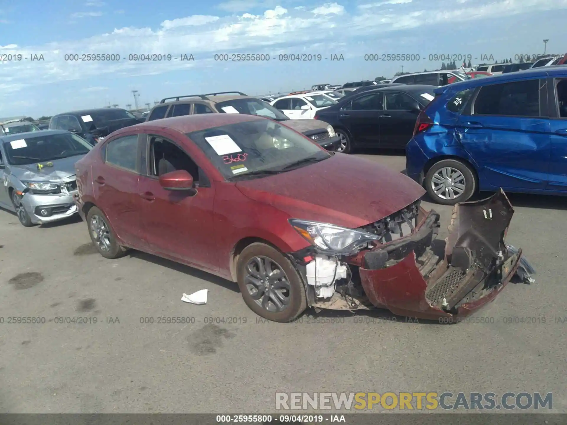 1 Photograph of a damaged car 3MYDLBYV4KY509118 TOYOTA YARIS 2019