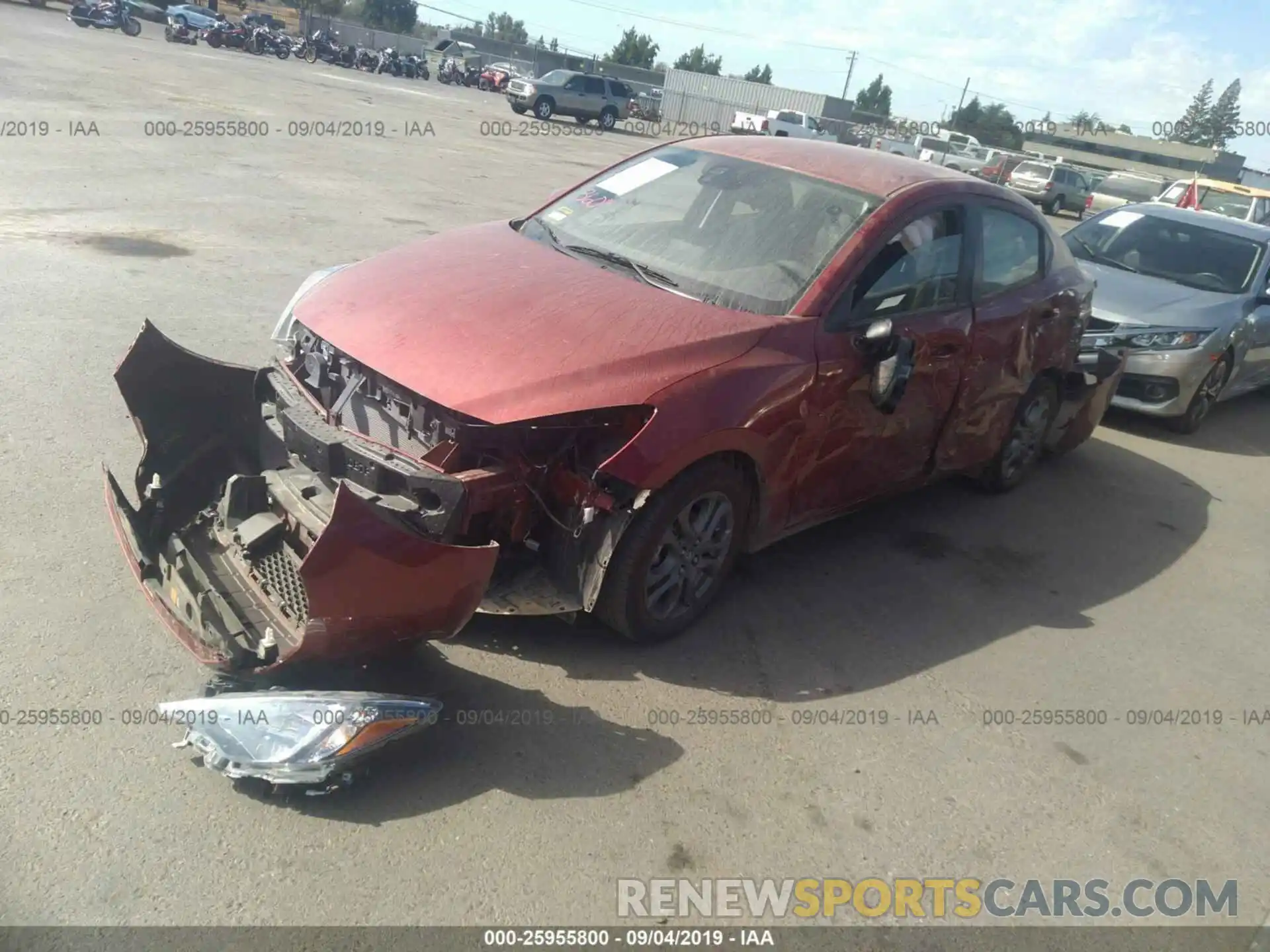 2 Photograph of a damaged car 3MYDLBYV4KY509118 TOYOTA YARIS 2019