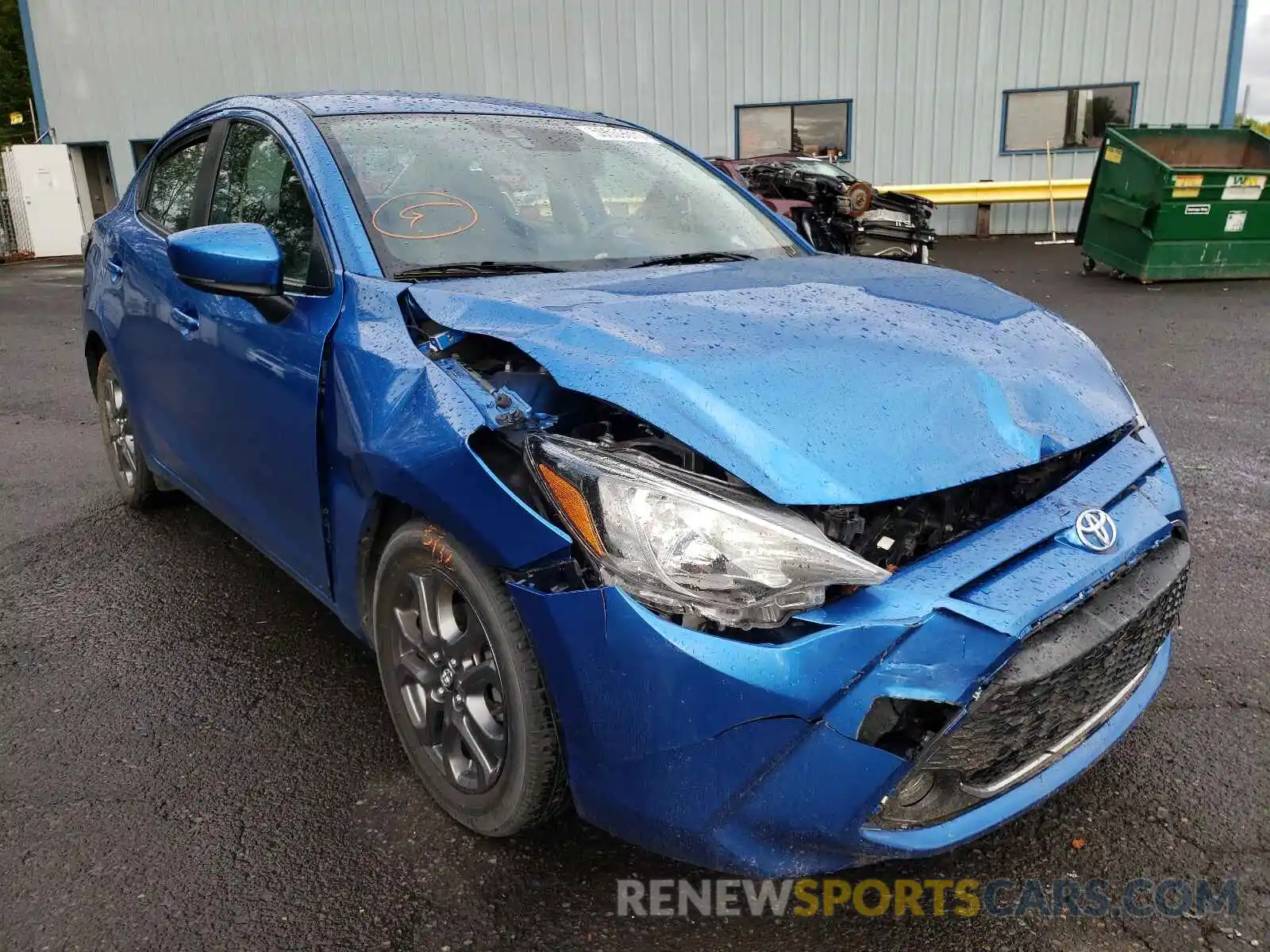 1 Photograph of a damaged car 3MYDLBYV4KY510530 TOYOTA YARIS 2019