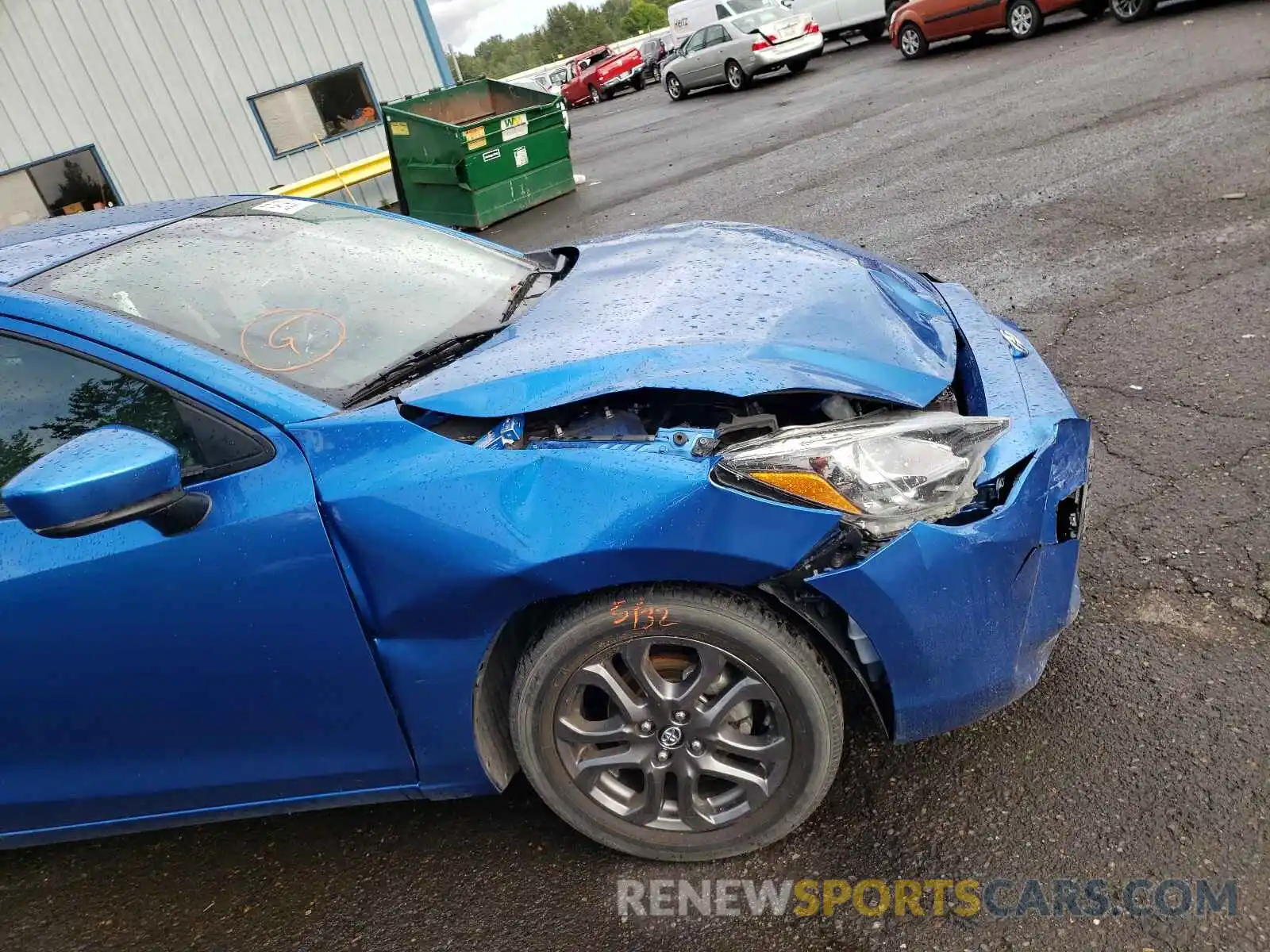 9 Photograph of a damaged car 3MYDLBYV4KY510530 TOYOTA YARIS 2019