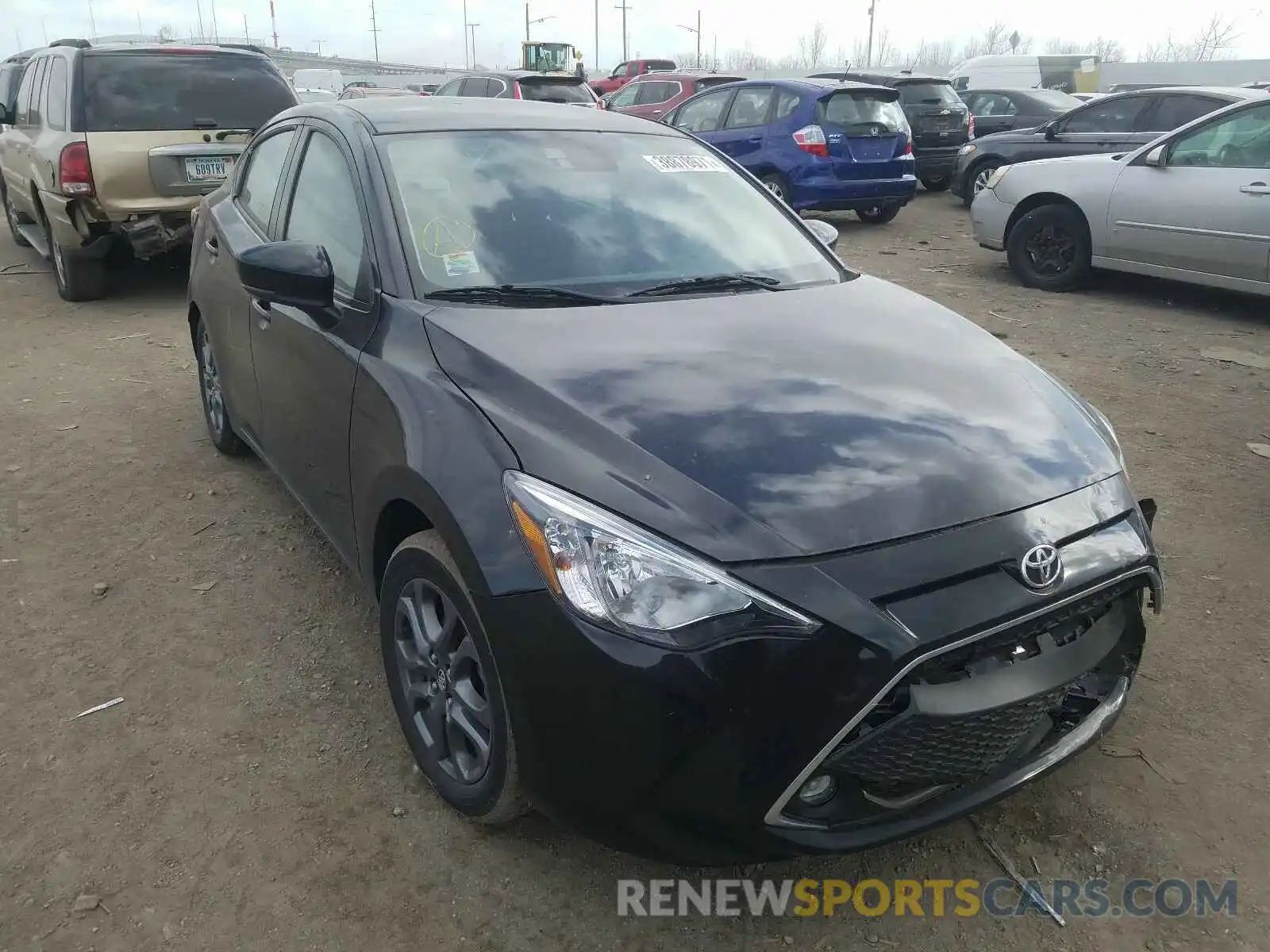 1 Photograph of a damaged car 3MYDLBYV4KY513184 TOYOTA YARIS 2019