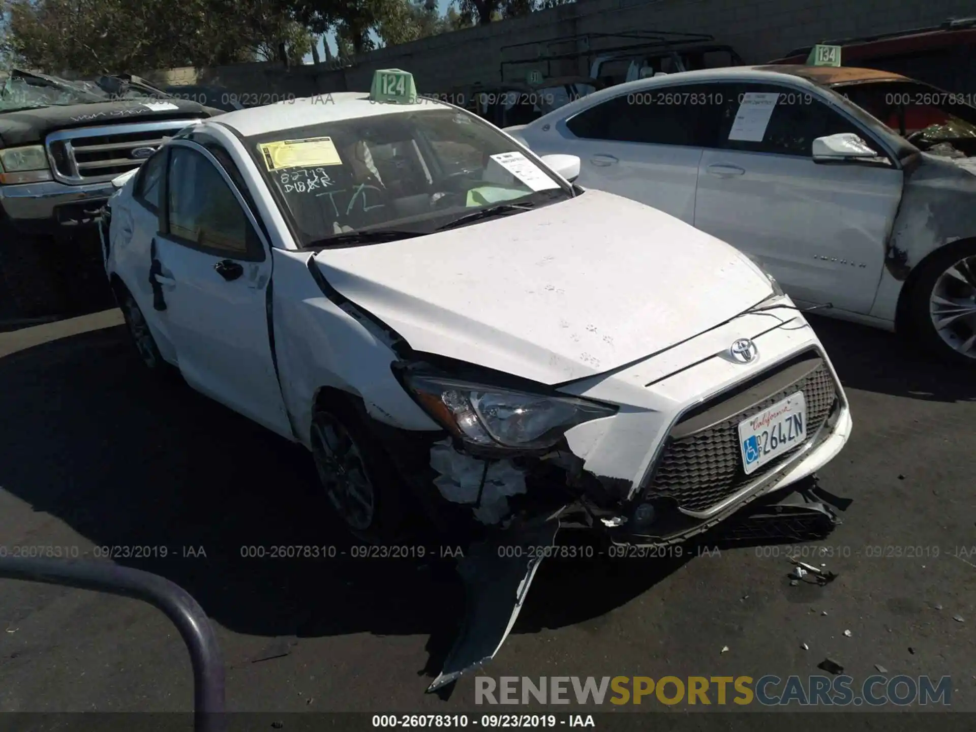 1 Photograph of a damaged car 3MYDLBYV4KY513931 TOYOTA YARIS 2019