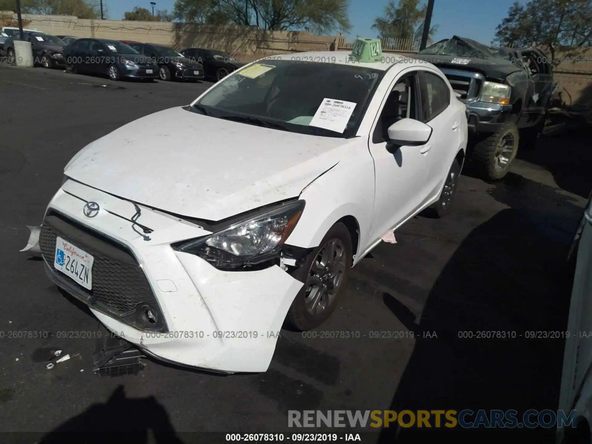 2 Photograph of a damaged car 3MYDLBYV4KY513931 TOYOTA YARIS 2019