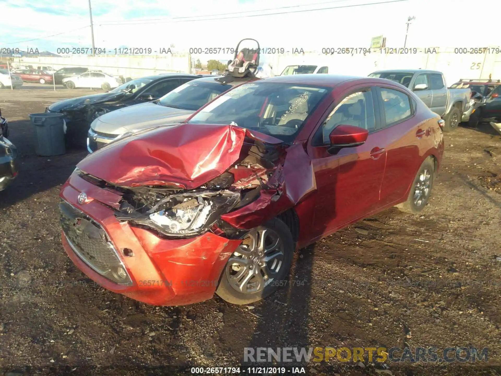 2 Photograph of a damaged car 3MYDLBYV4KY515307 TOYOTA YARIS 2019