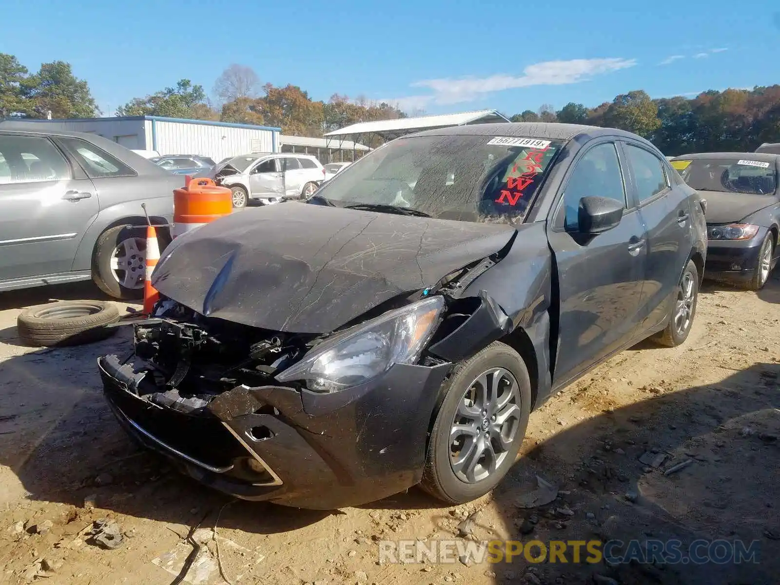 2 Photograph of a damaged car 3MYDLBYV4KY515582 TOYOTA YARIS 2019