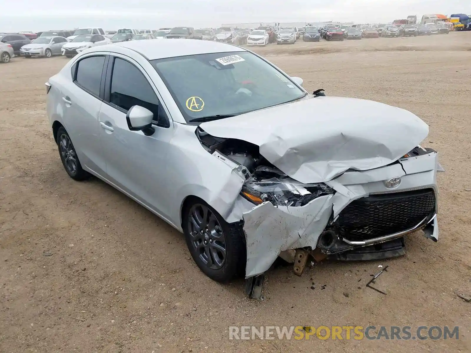 1 Photograph of a damaged car 3MYDLBYV4KY516652 TOYOTA YARIS 2019