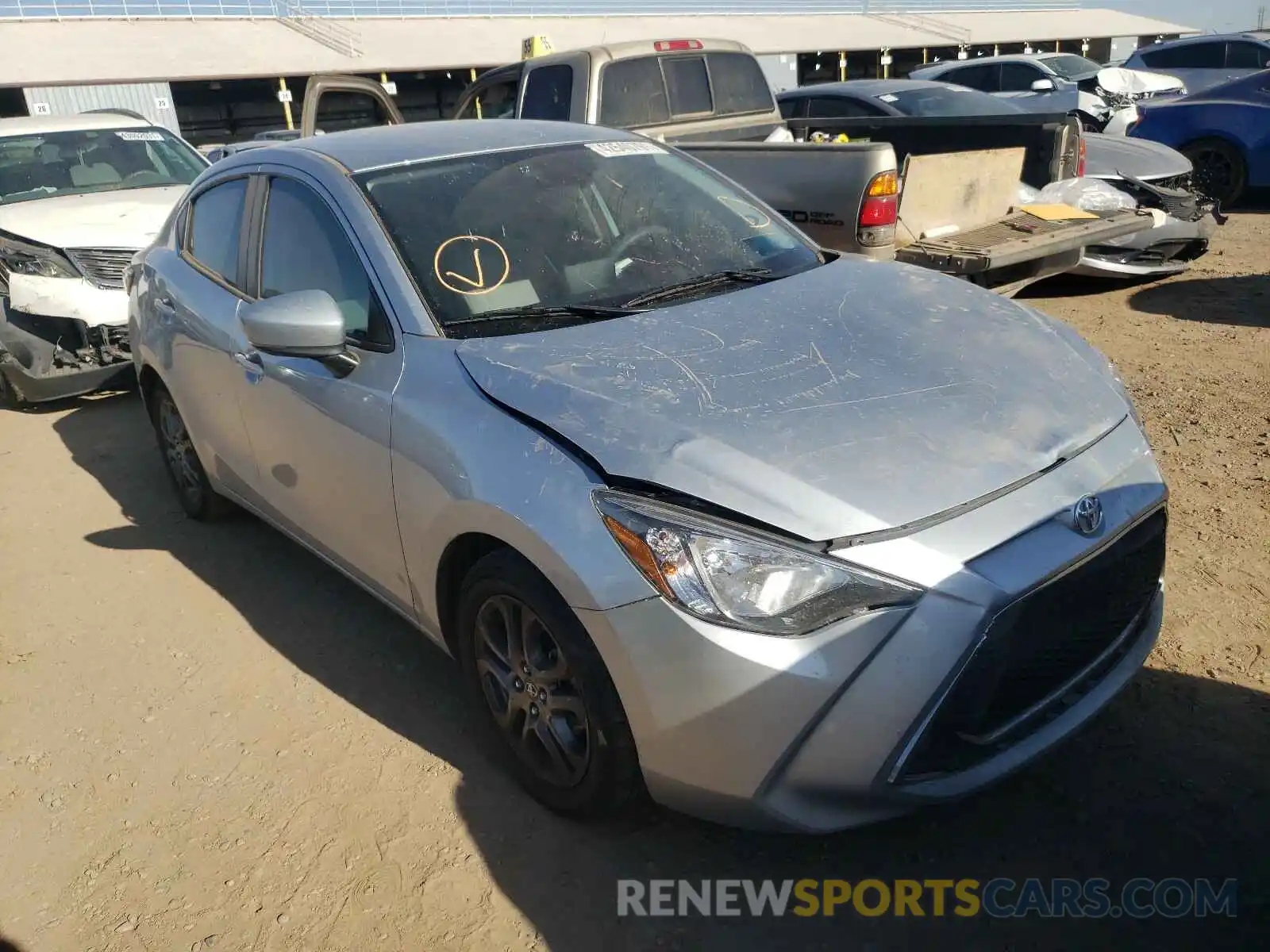 1 Photograph of a damaged car 3MYDLBYV4KY517445 TOYOTA YARIS 2019