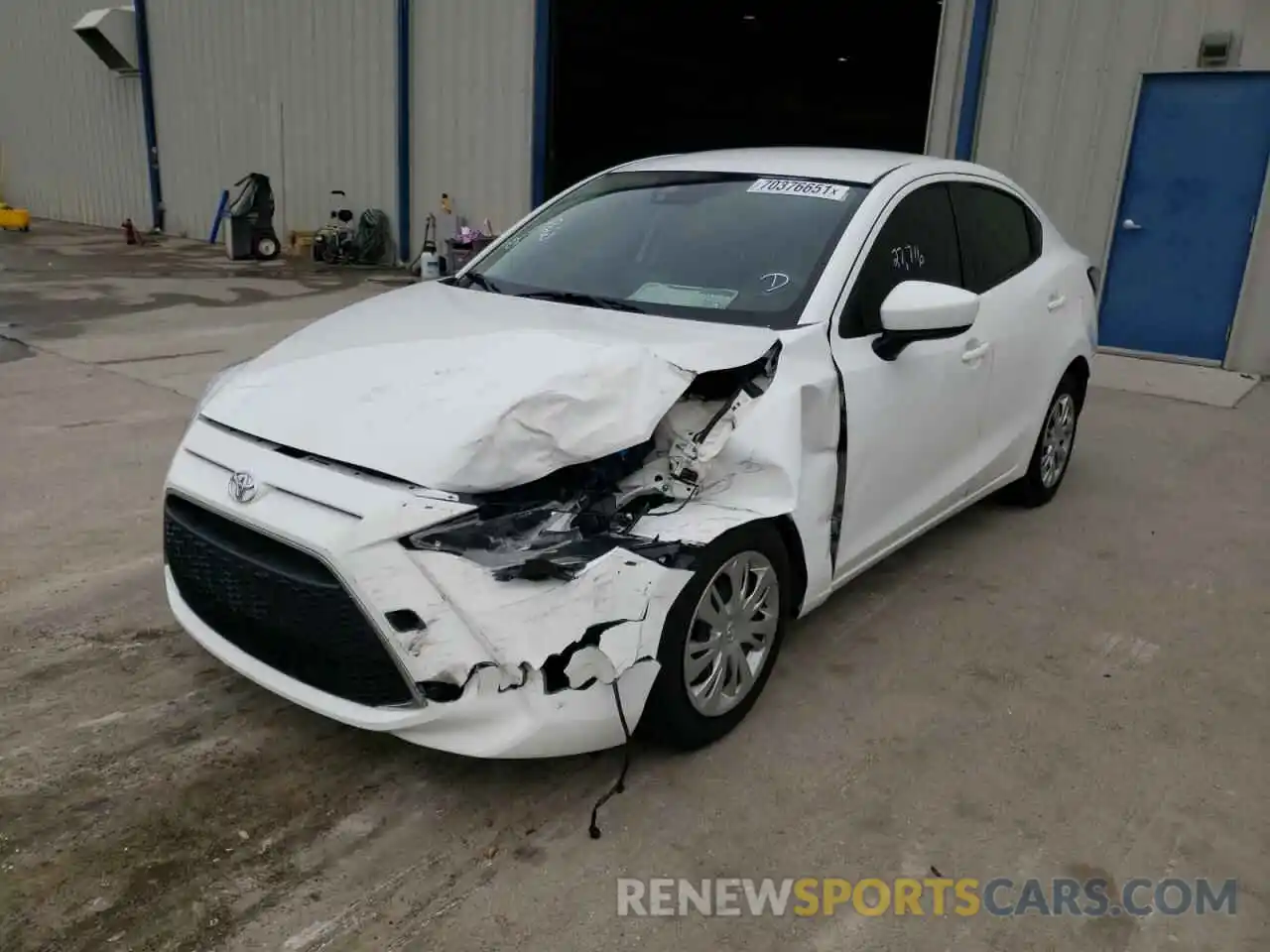 2 Photograph of a damaged car 3MYDLBYV4KY518479 TOYOTA YARIS 2019