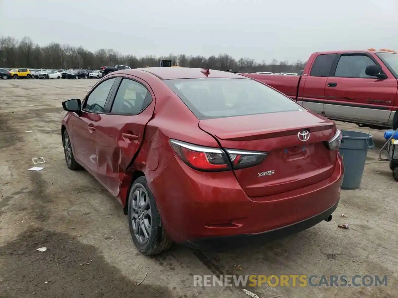 3 Photograph of a damaged car 3MYDLBYV4KY518692 TOYOTA YARIS 2019