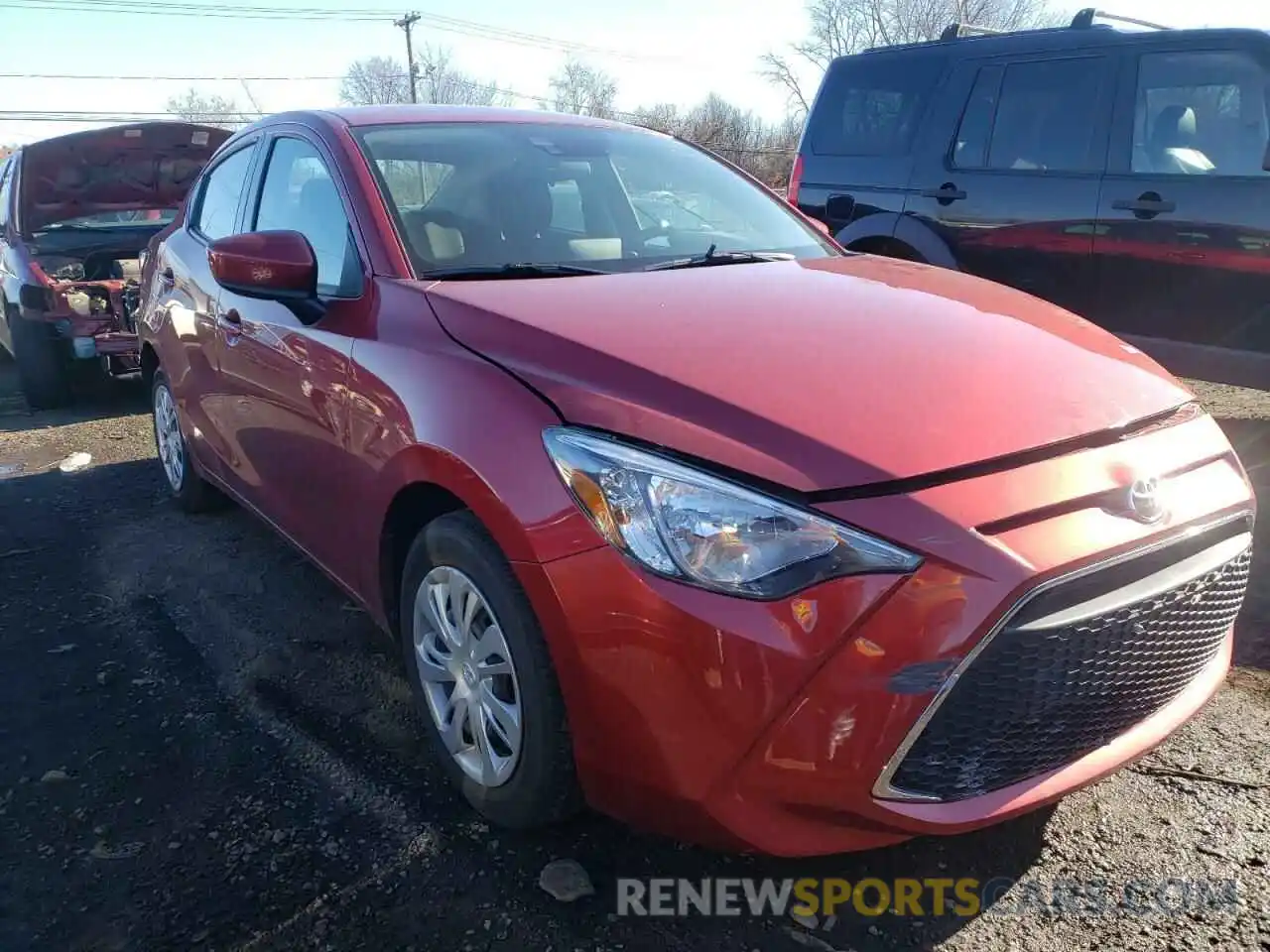 1 Photograph of a damaged car 3MYDLBYV4KY521365 TOYOTA YARIS 2019