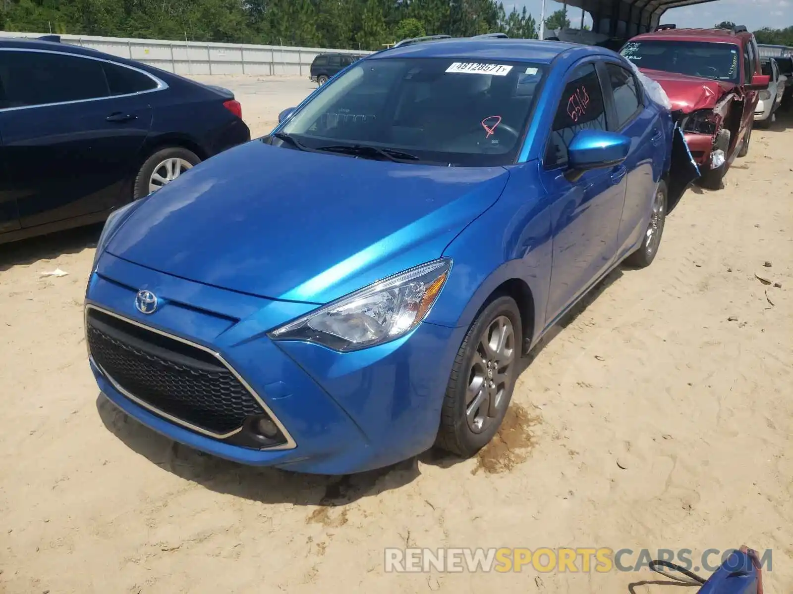 2 Photograph of a damaged car 3MYDLBYV4KY523505 TOYOTA YARIS 2019