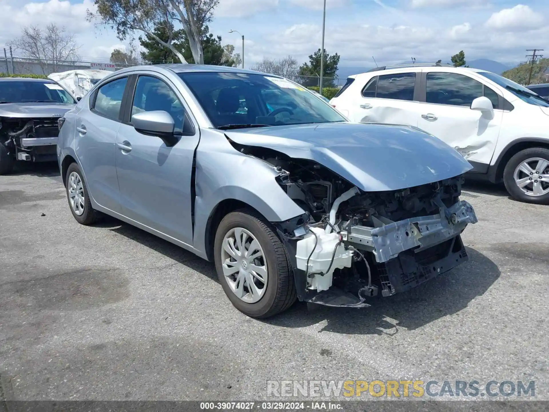 1 Photograph of a damaged car 3MYDLBYV4KY524041 TOYOTA YARIS 2019