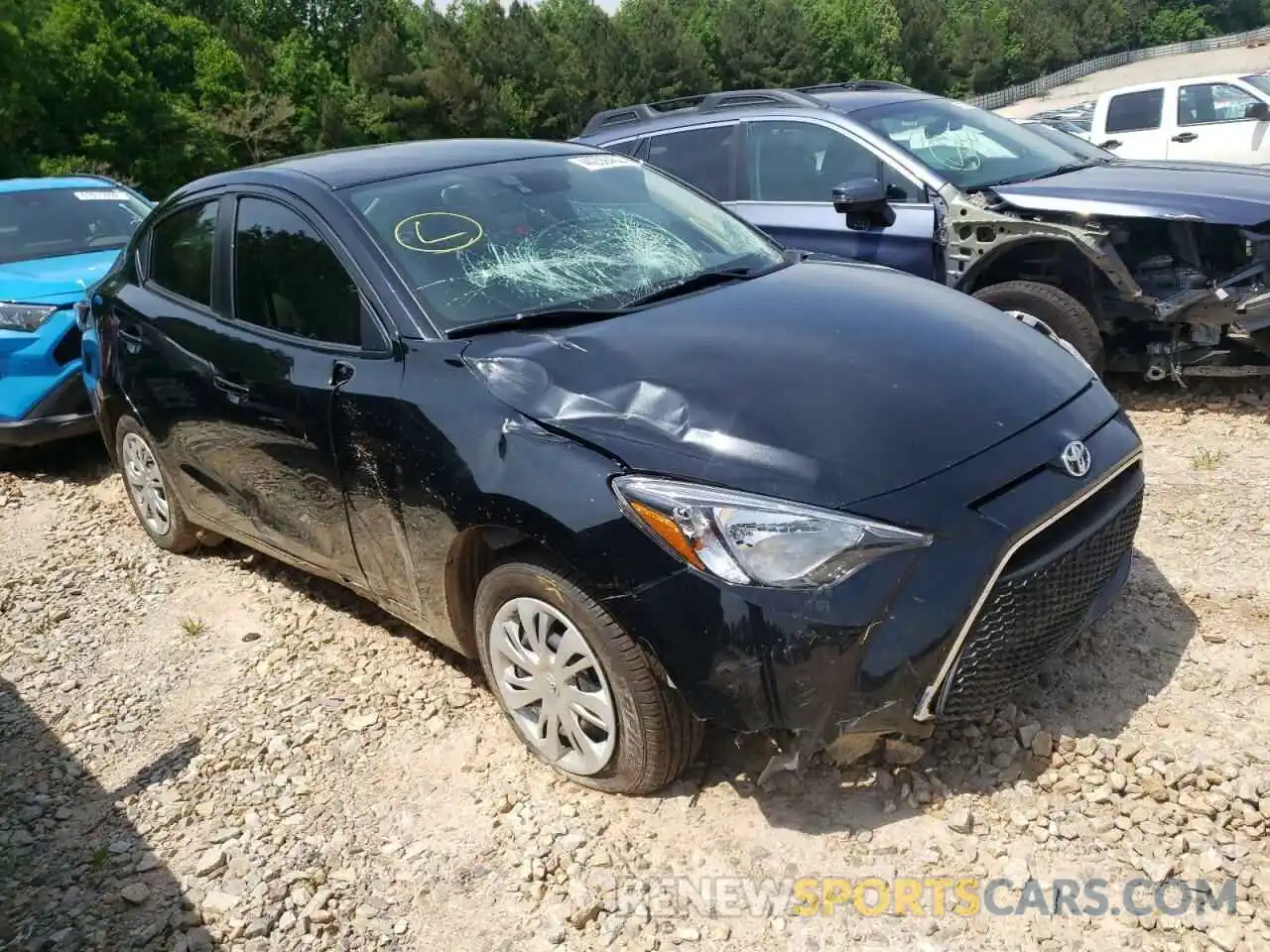 1 Photograph of a damaged car 3MYDLBYV4KY524377 TOYOTA YARIS 2019