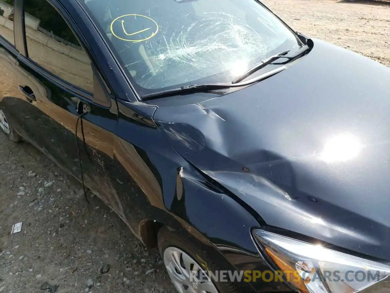 9 Photograph of a damaged car 3MYDLBYV4KY524377 TOYOTA YARIS 2019