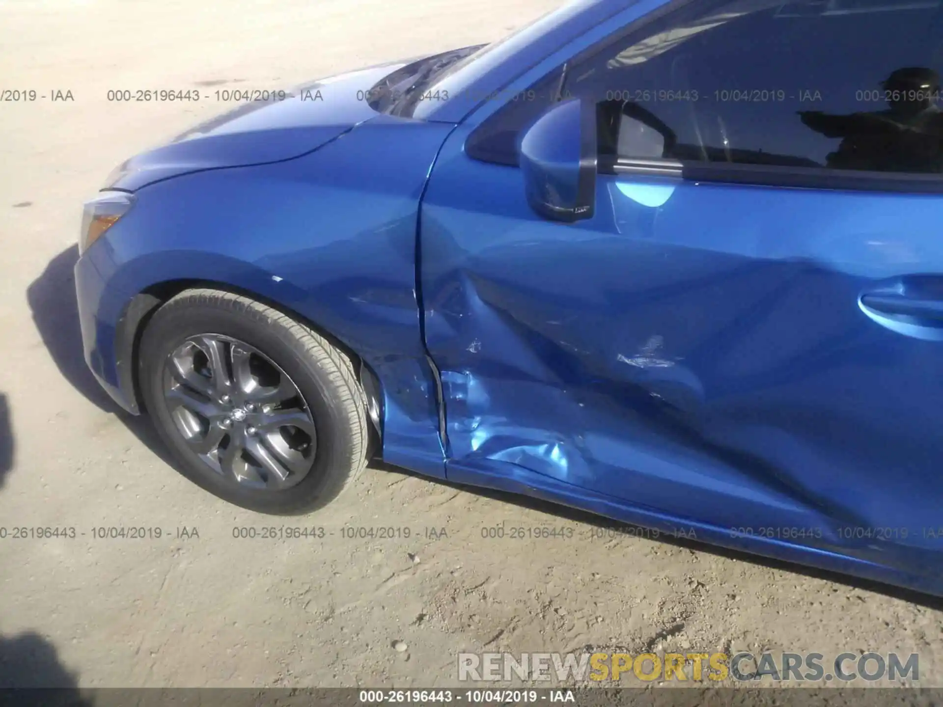 6 Photograph of a damaged car 3MYDLBYV4KY524430 TOYOTA YARIS 2019