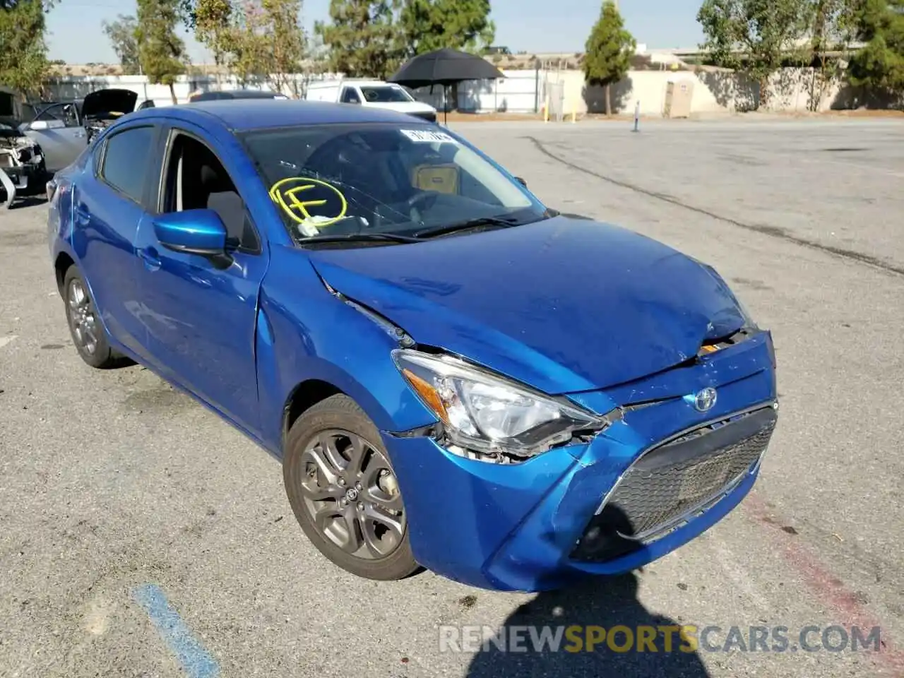 1 Photograph of a damaged car 3MYDLBYV4KY524623 TOYOTA YARIS 2019