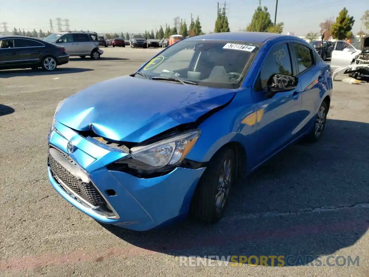 2 Photograph of a damaged car 3MYDLBYV4KY524623 TOYOTA YARIS 2019