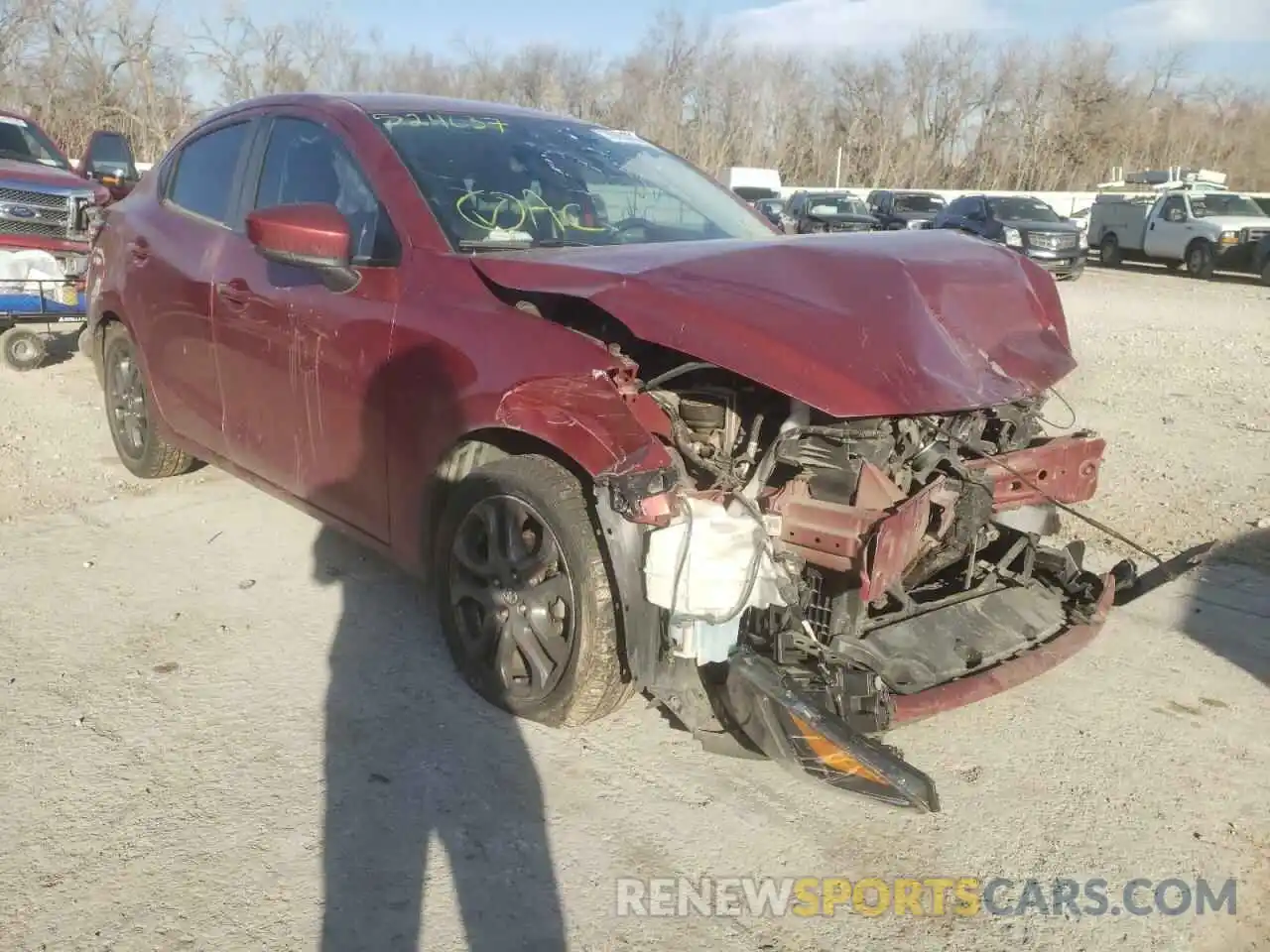 1 Photograph of a damaged car 3MYDLBYV4KY524637 TOYOTA YARIS 2019