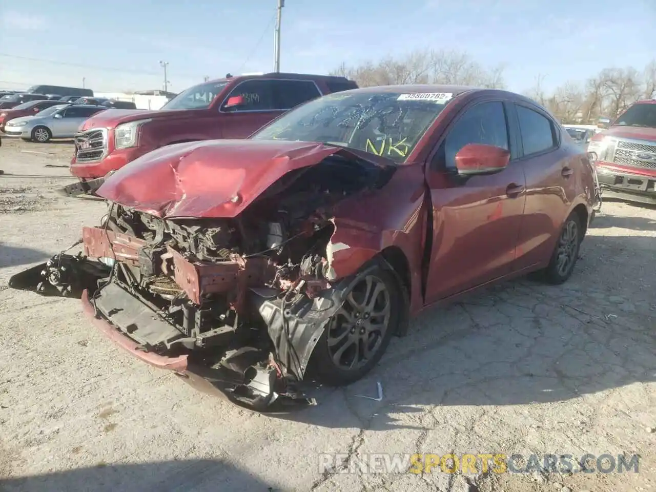 2 Photograph of a damaged car 3MYDLBYV4KY524637 TOYOTA YARIS 2019