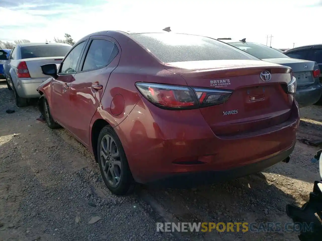 3 Photograph of a damaged car 3MYDLBYV4KY524637 TOYOTA YARIS 2019