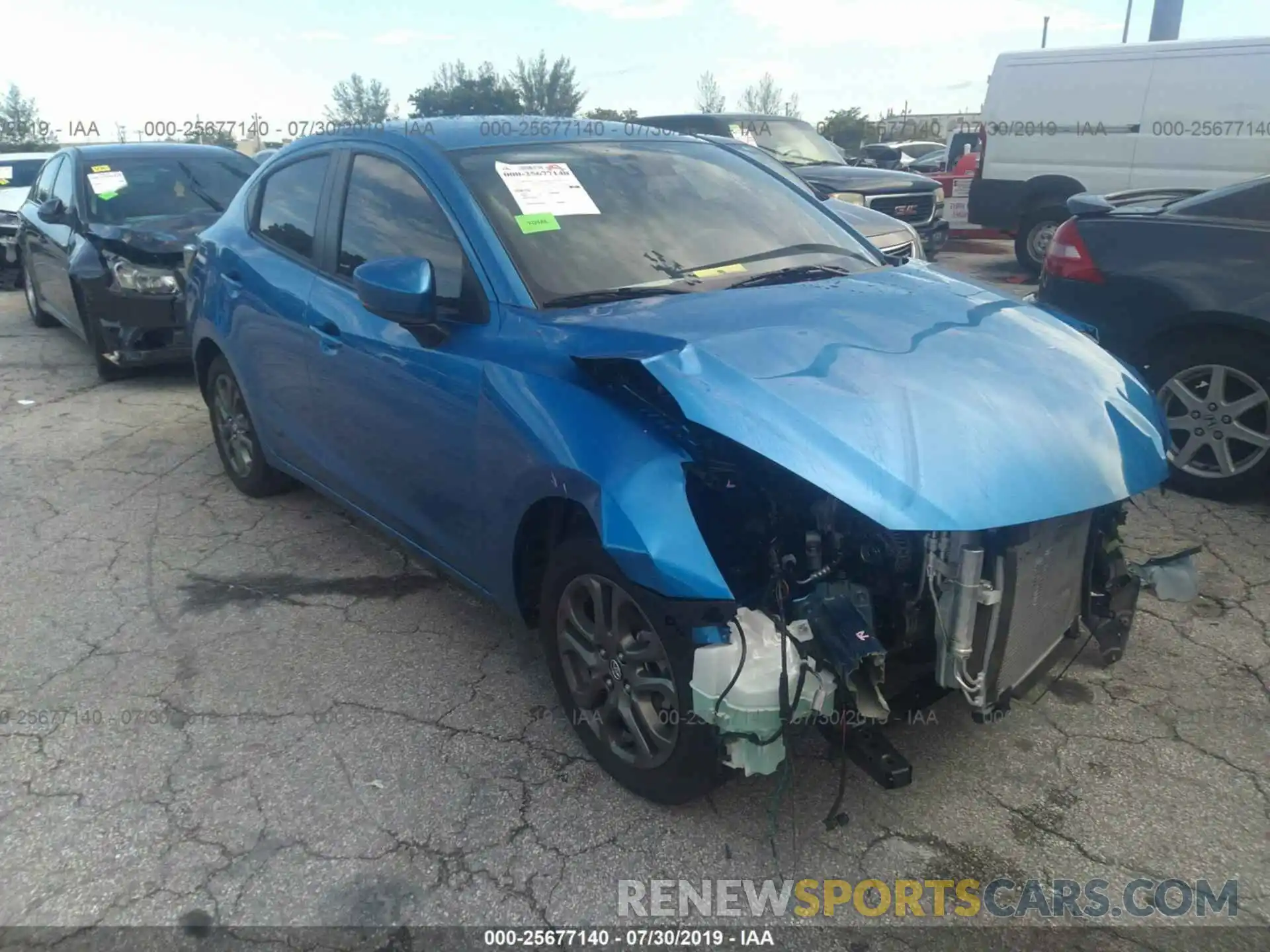 1 Photograph of a damaged car 3MYDLBYV4KY524797 TOYOTA YARIS 2019