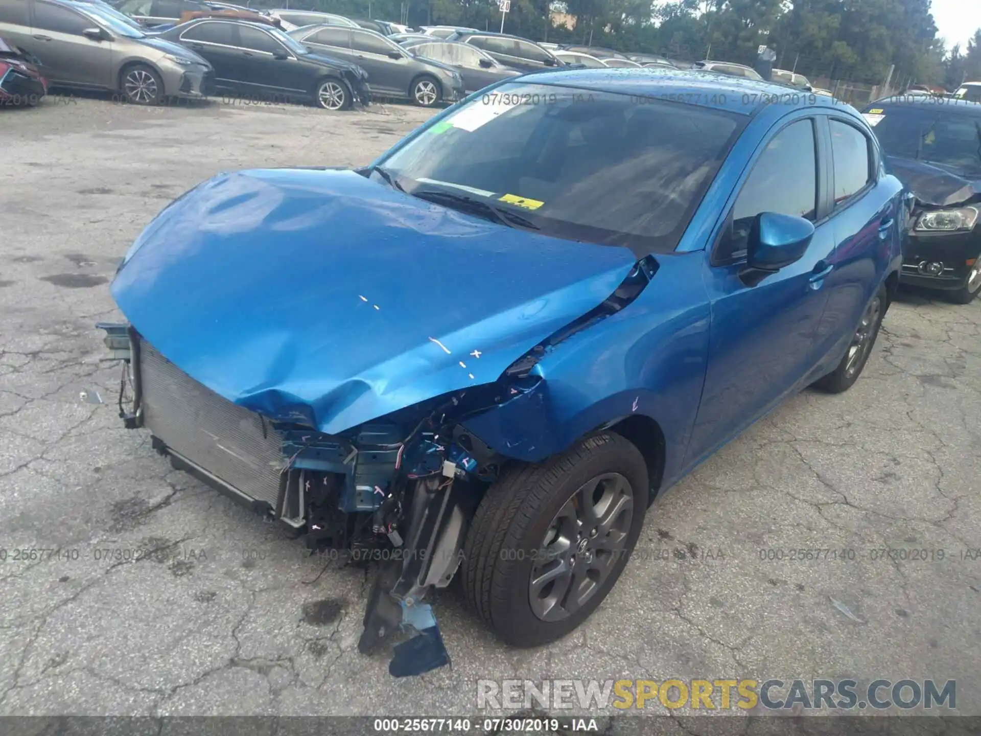 2 Photograph of a damaged car 3MYDLBYV4KY524797 TOYOTA YARIS 2019