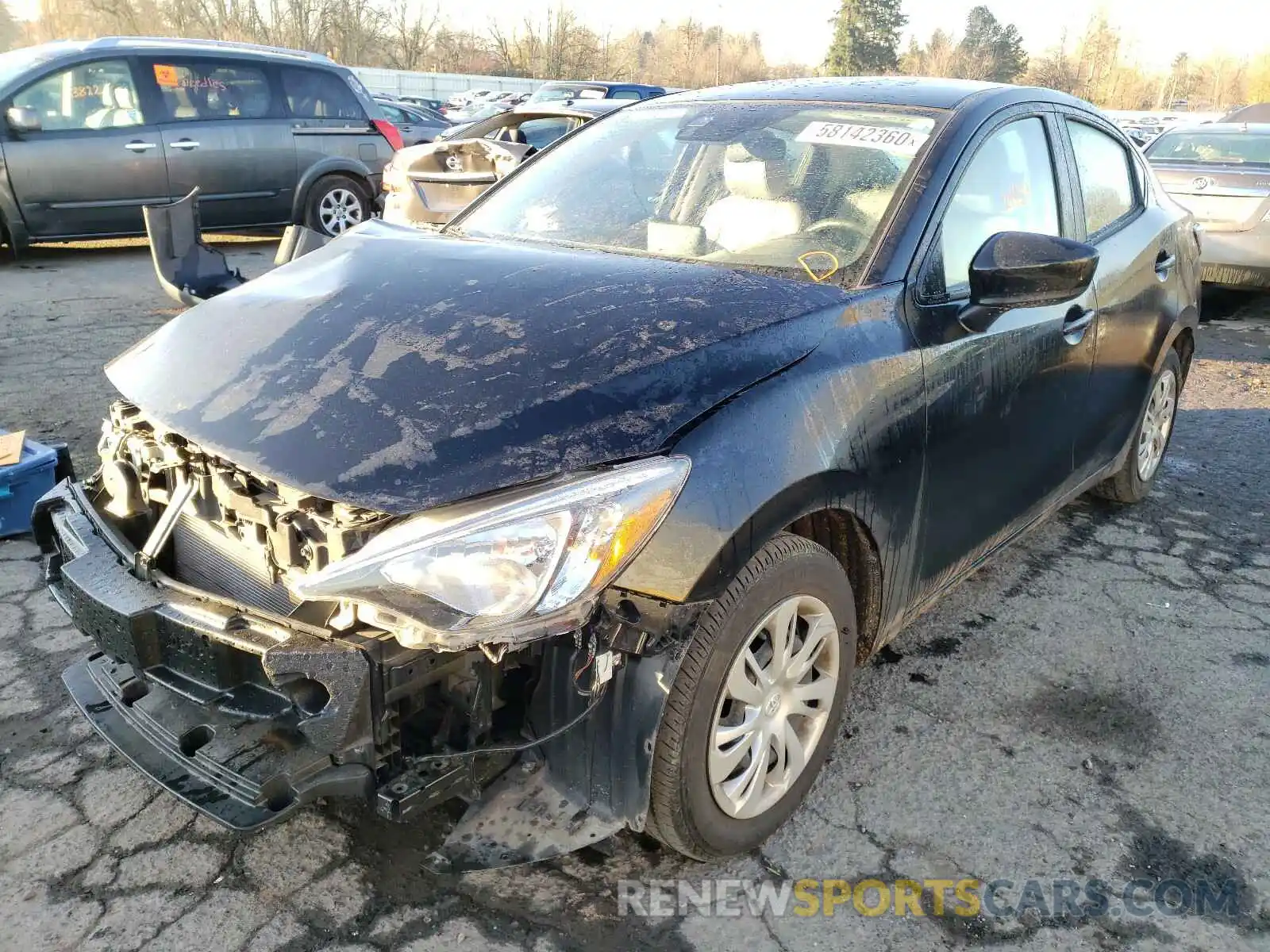 2 Photograph of a damaged car 3MYDLBYV4KY525349 TOYOTA YARIS 2019