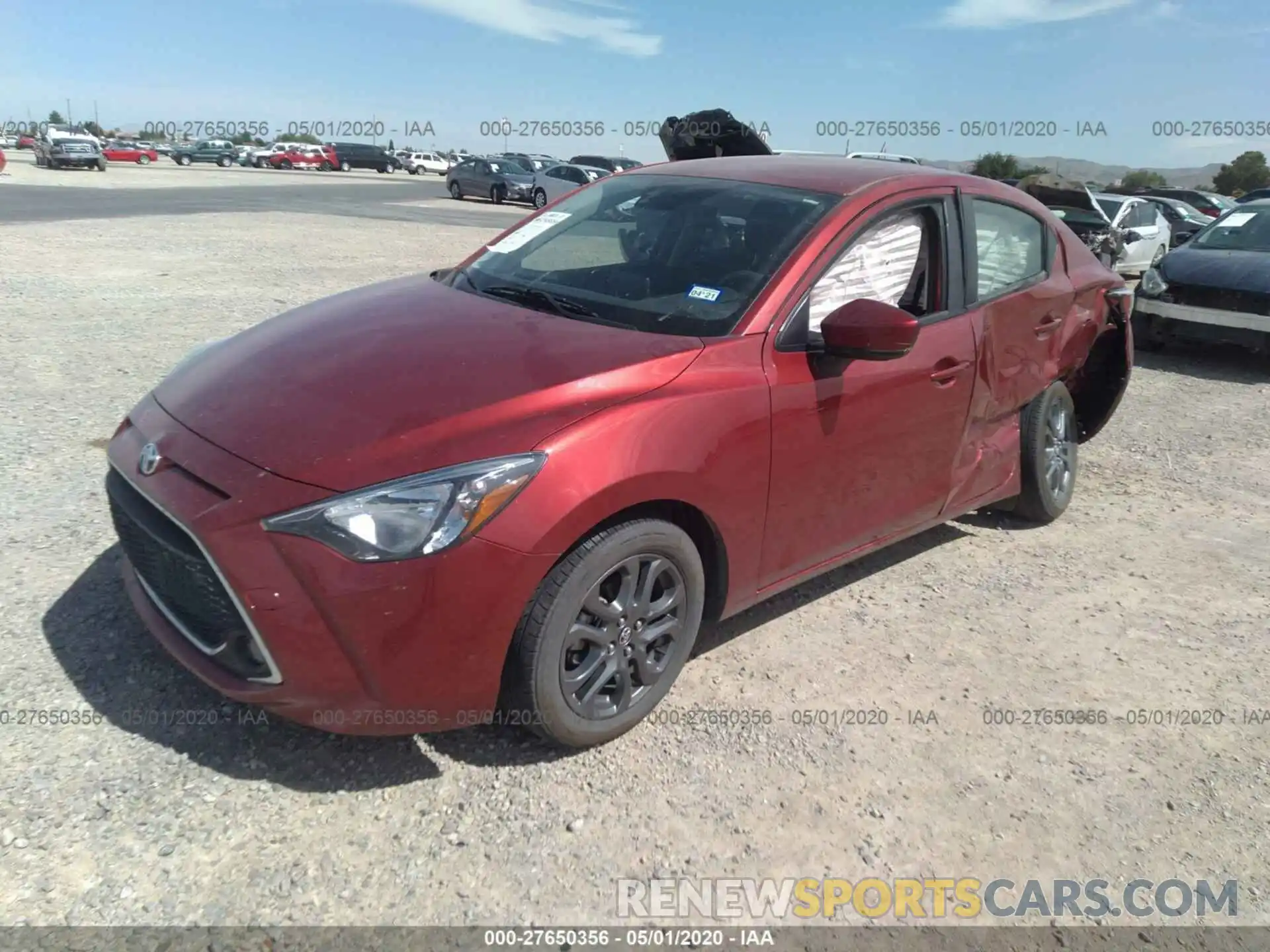 2 Photograph of a damaged car 3MYDLBYV4KY525724 TOYOTA YARIS 2019