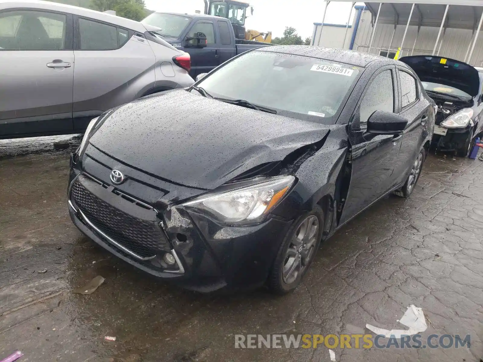 2 Photograph of a damaged car 3MYDLBYV4KY525884 TOYOTA YARIS 2019