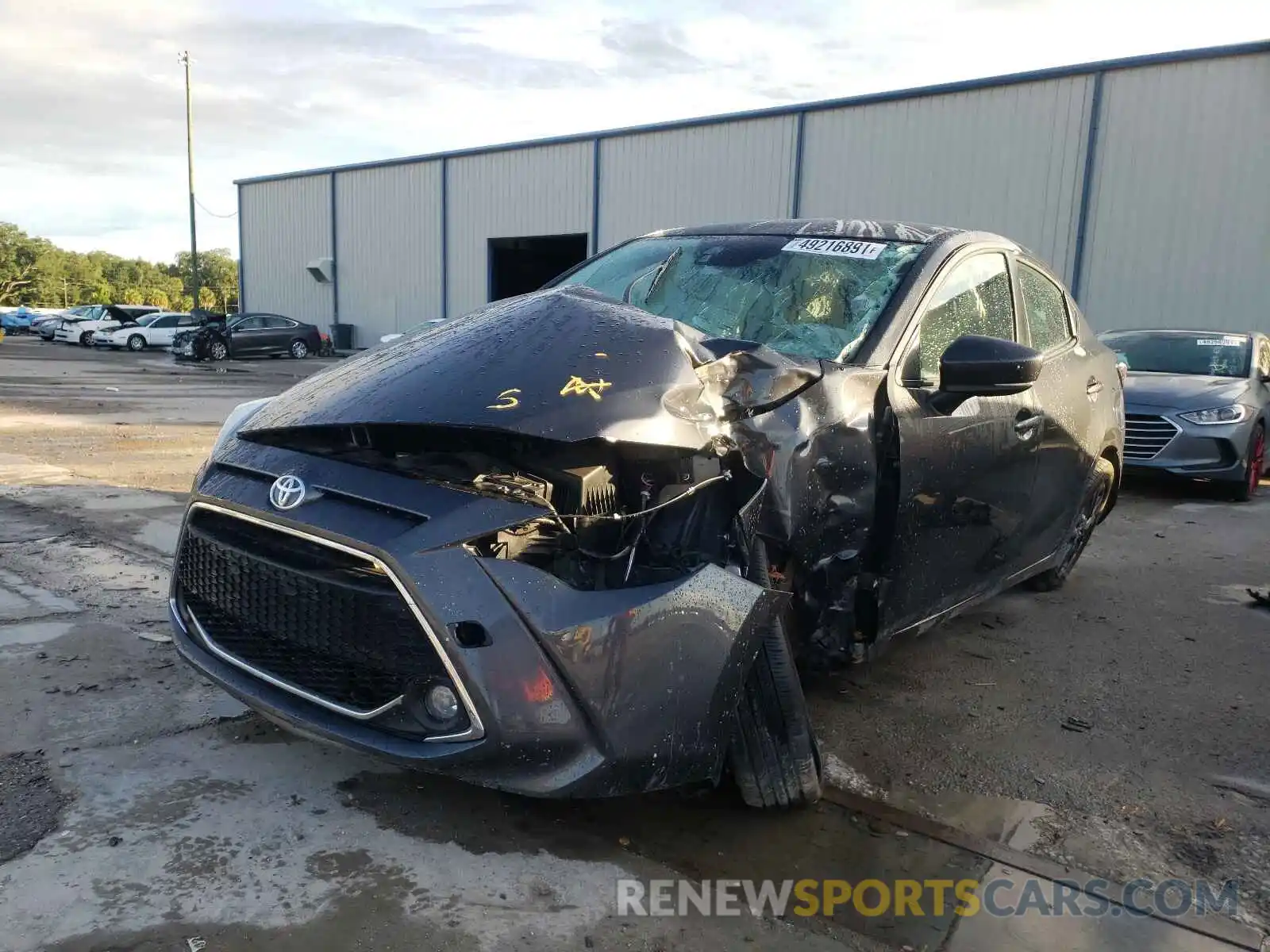 2 Photograph of a damaged car 3MYDLBYV4KY528333 TOYOTA YARIS 2019