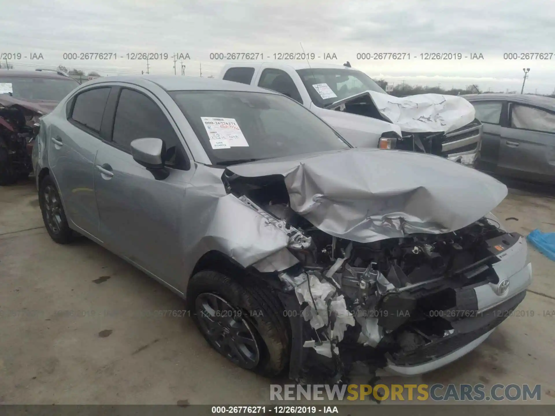 1 Photograph of a damaged car 3MYDLBYV5KY500363 TOYOTA YARIS 2019